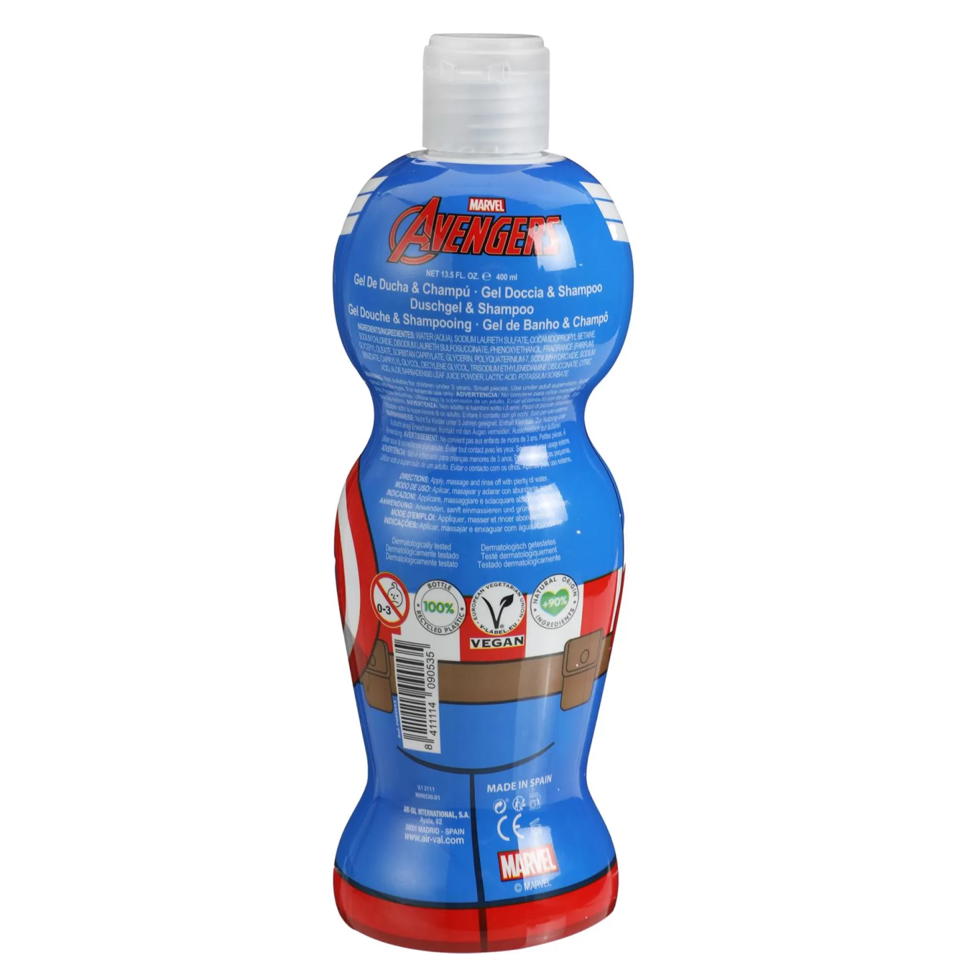 MARVEL Hygiène<Gel douche et shampoing 2en1 Captain America