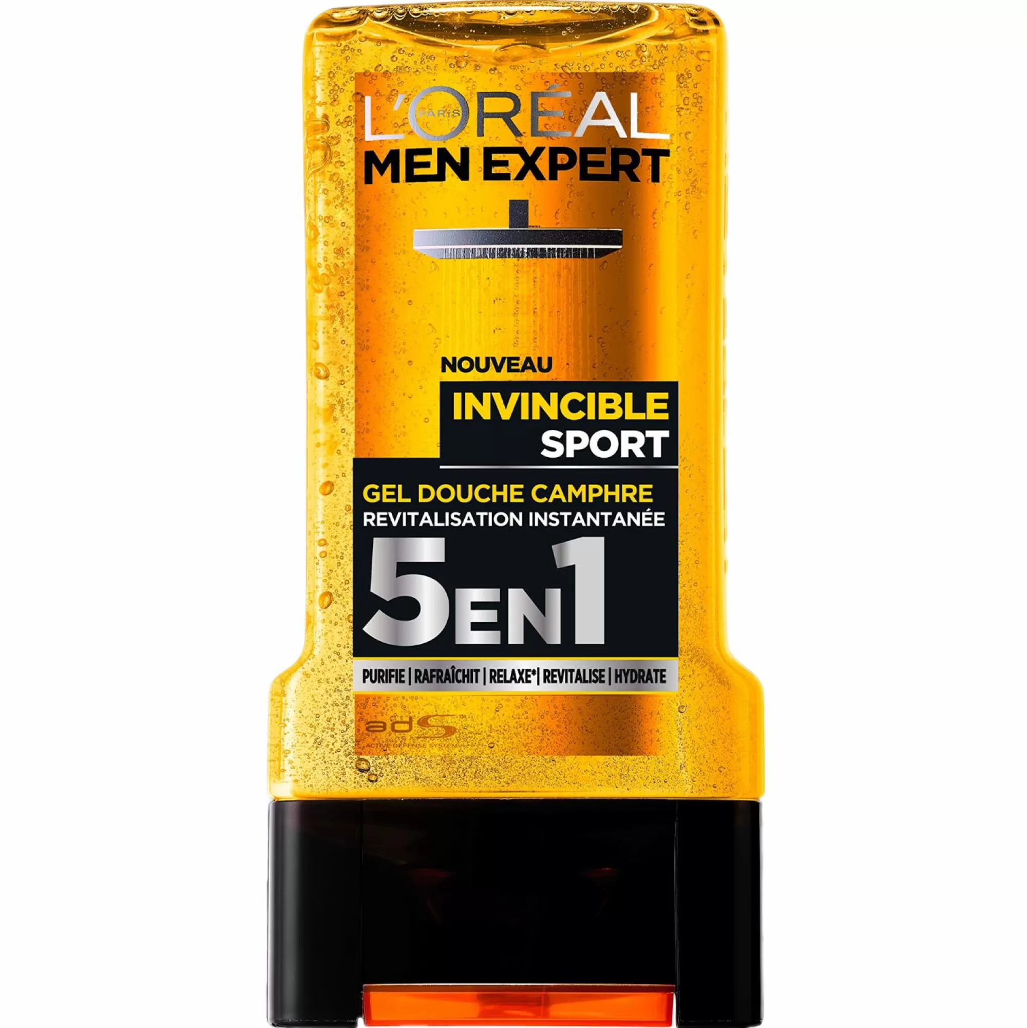 MEN EXPERT Hygiène<Gel douche invincible sport 5 en 1 avec camphre