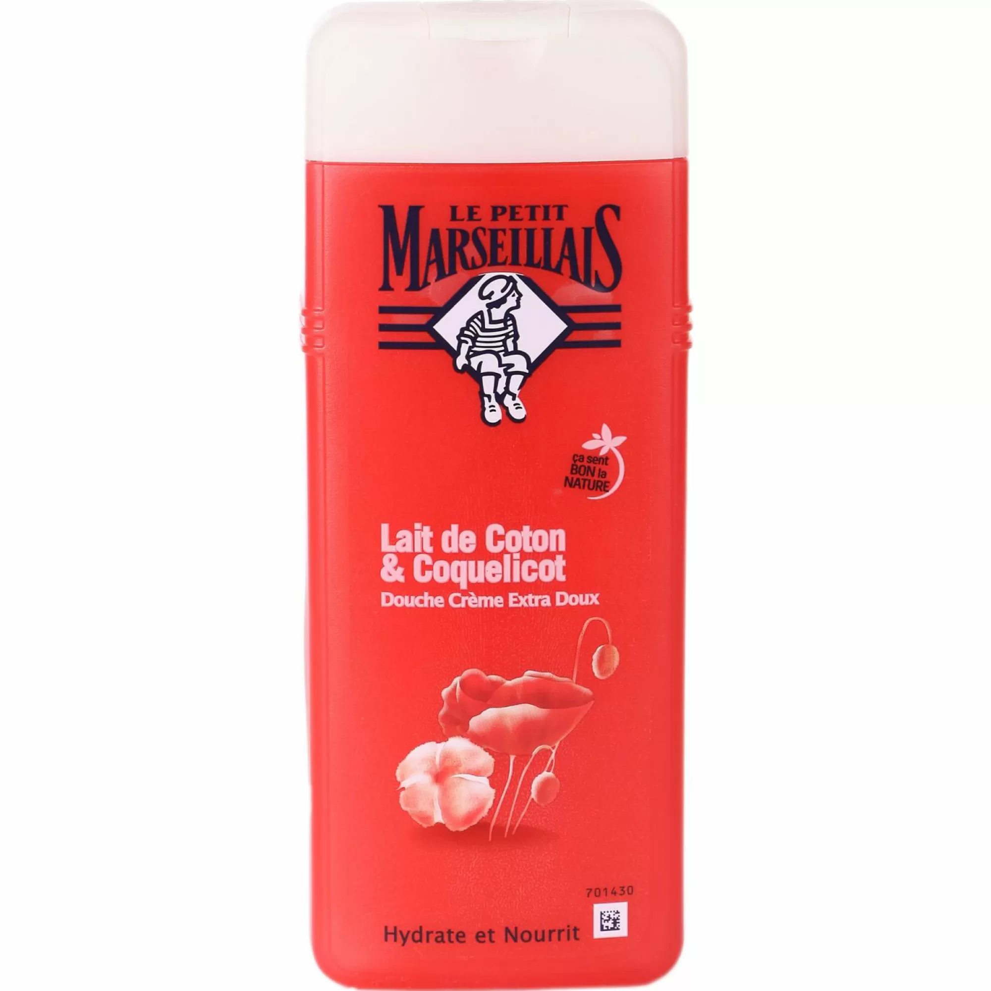 LE PETIT MARSEILLAIS Hygiène<Gel douche lait de coton et coquelicot