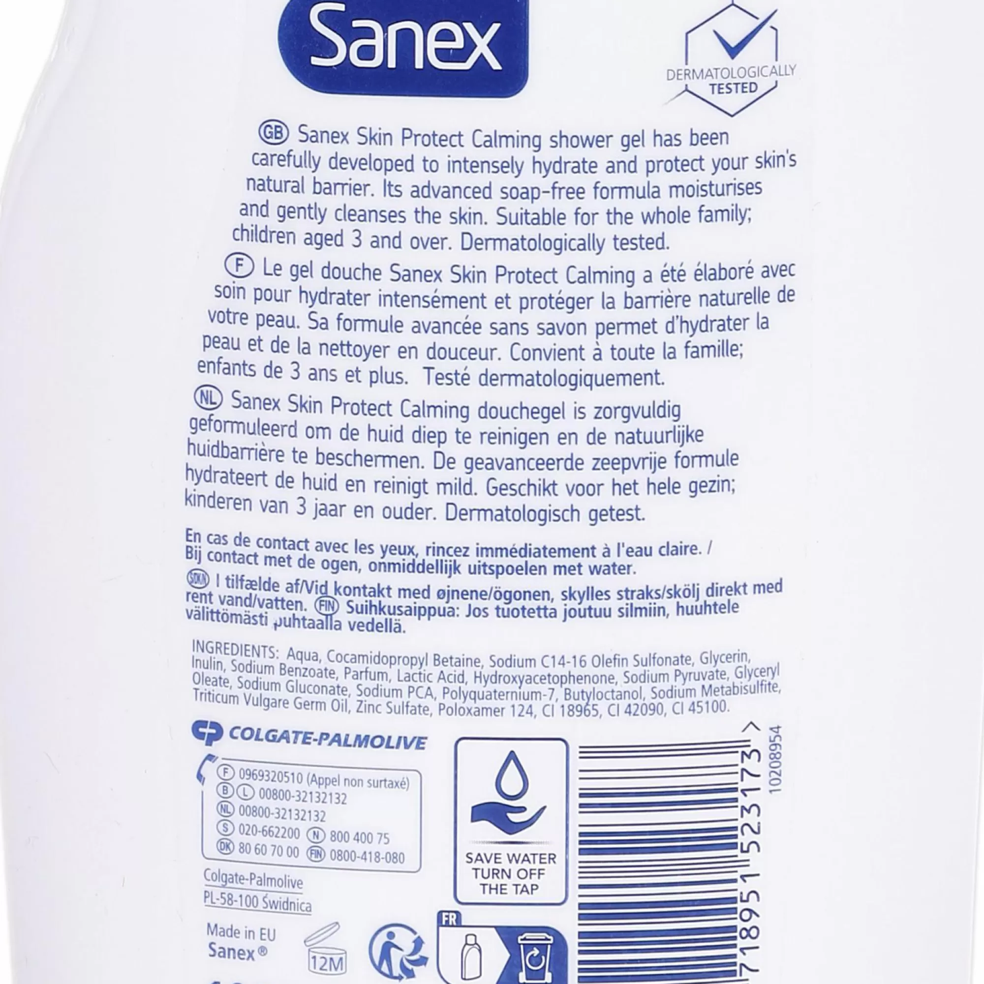 SANEX Hygiène<Gel douche protect calming