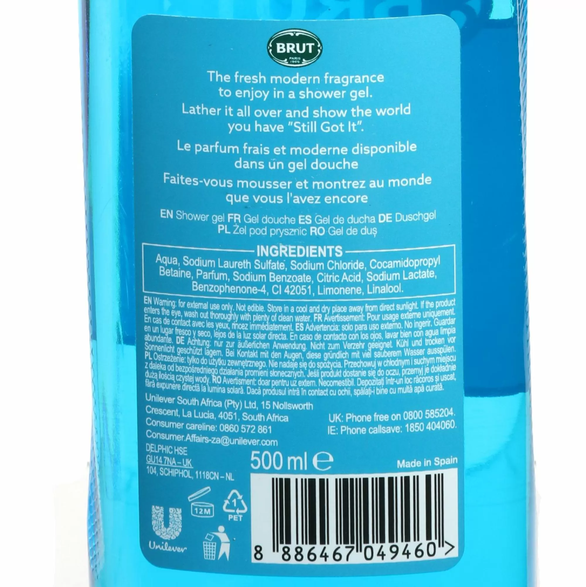 BRUT Hygiène<Gel douche sport