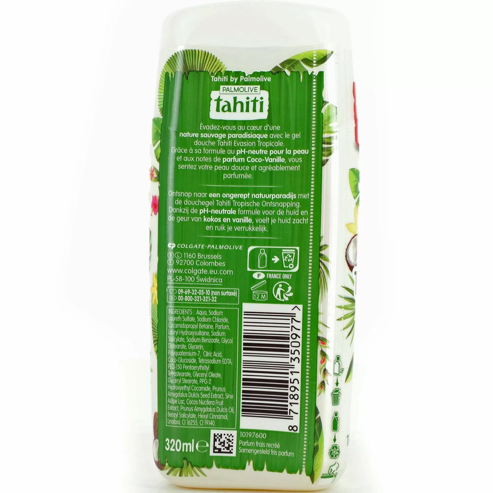 TAHITI Hygiène<Gel douche évasion tropicale