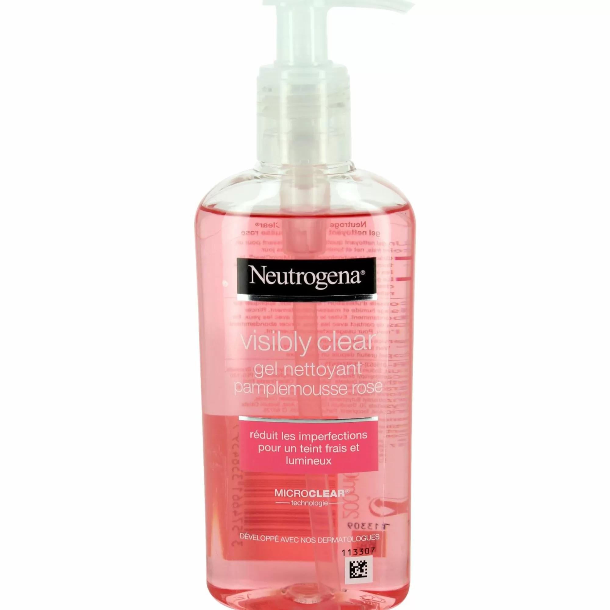 NEUTROGENA Visage<Gel nettoyant exfoliant pamplemousse rose