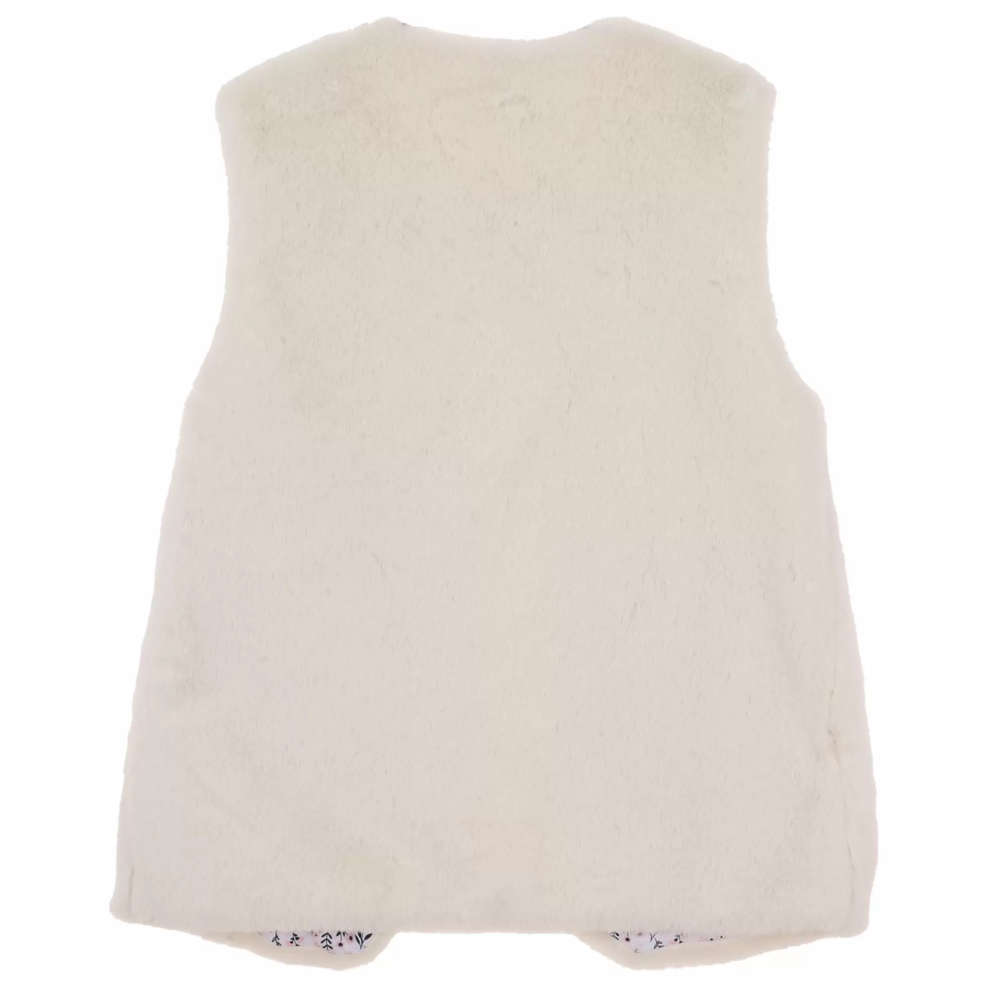 LILI MARELLE Hauts<Gilet sans manches fausse fourrure 3/6 ans Blanc