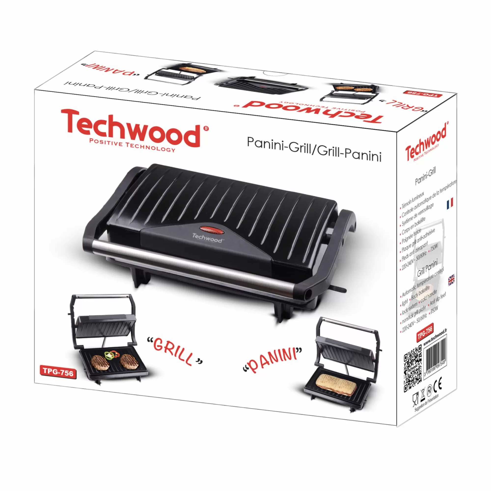 TECHWOOD Cuisson Et Ustensiles | Petit Électroménager<Grill viande panini