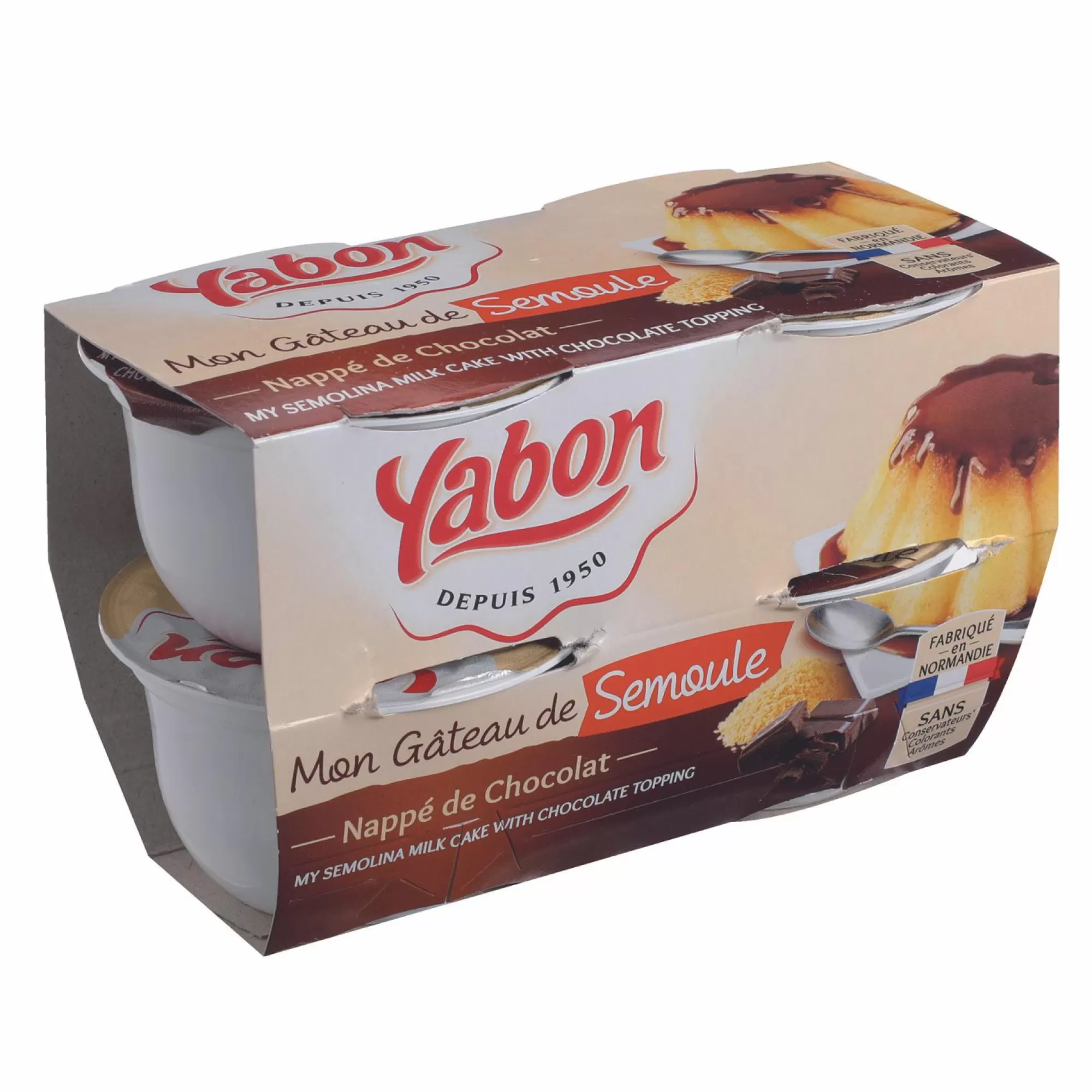 YABON Épicerie Sucrée<Gâteau de semoule nappage chocolat