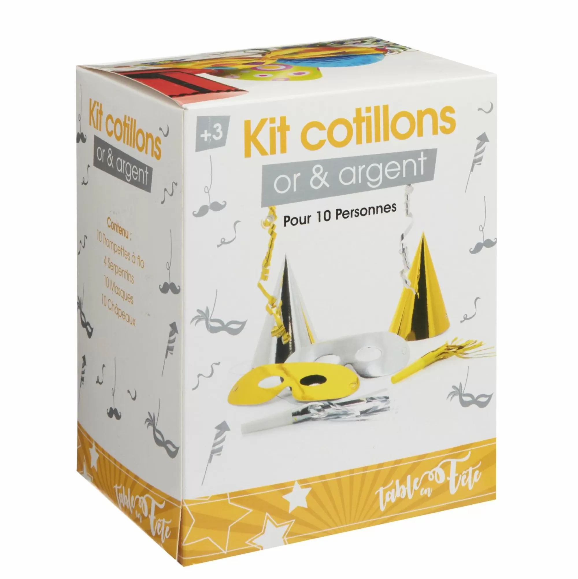 TABLE EN FETE / APOINT Fêtes Et Cérémonies<KIT DE COTILLONS 10 PERSONNES - TABLE EN FÊTE