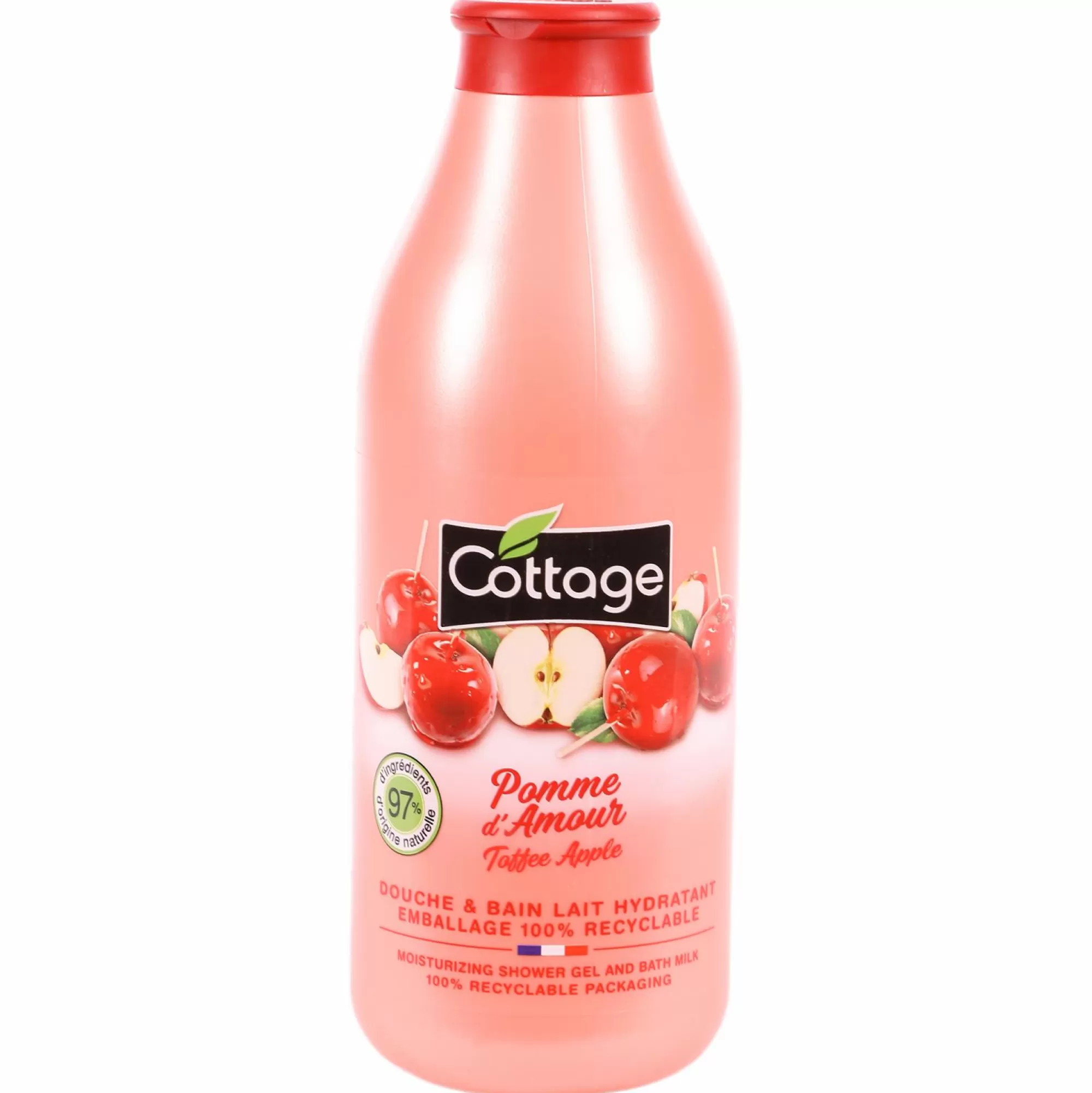 COTTAGE Hygiène<Lait douche et bain hydratant pomme d'amour