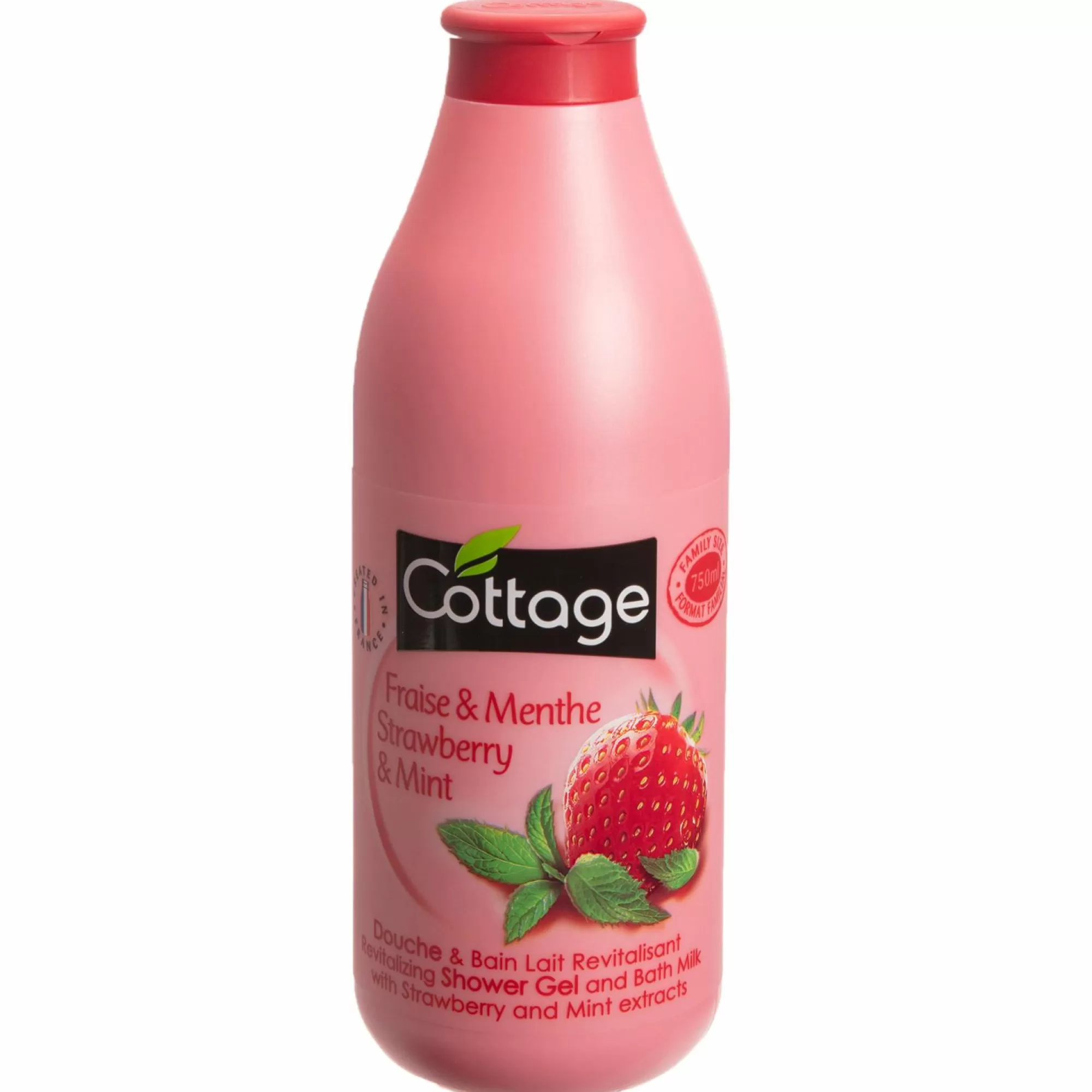 COTTAGE Hygiène<Lait hydratant douche et bain fraise menthe