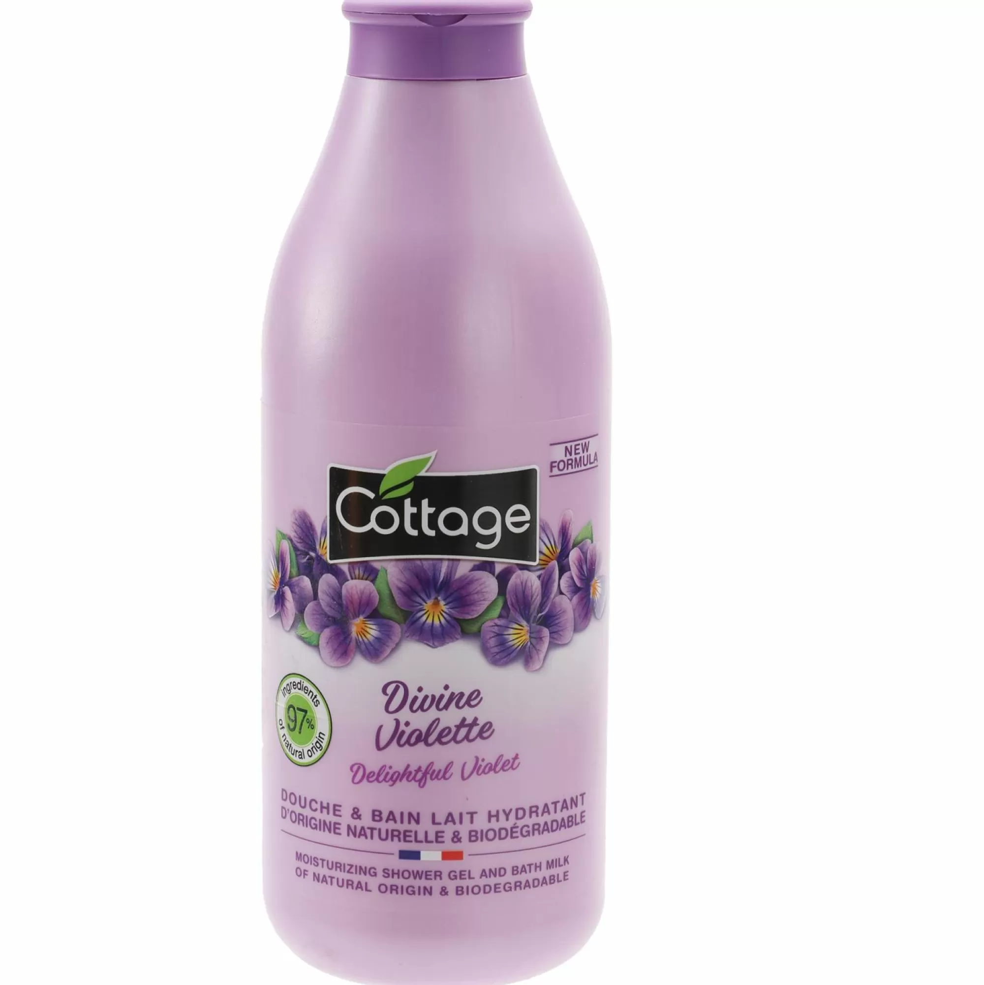 COTTAGE Hygiène<Lait hydratant douche et bain violette