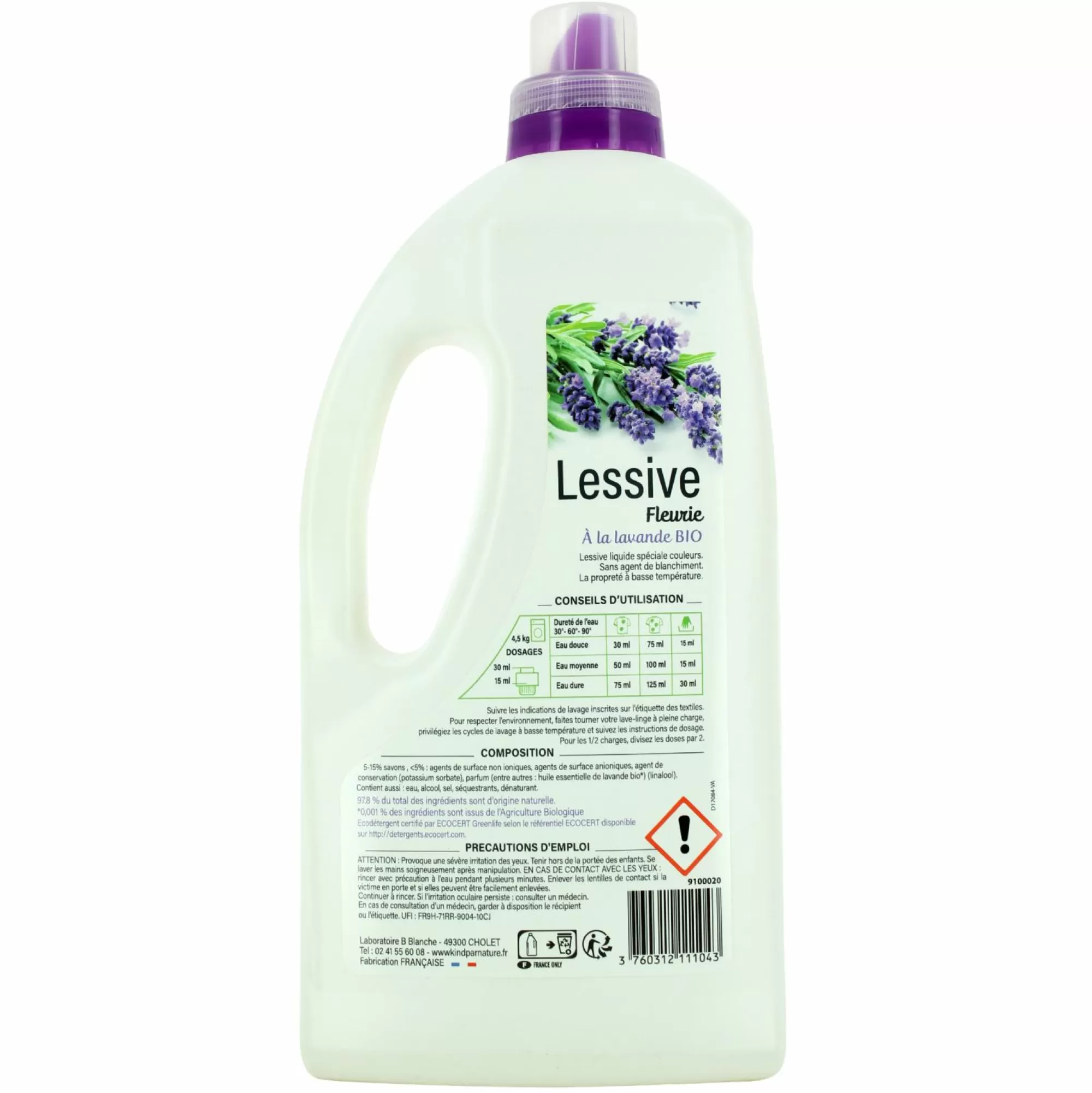 SAPONINA Entretien Du Linge<Lessive liquide lavande 40 doses