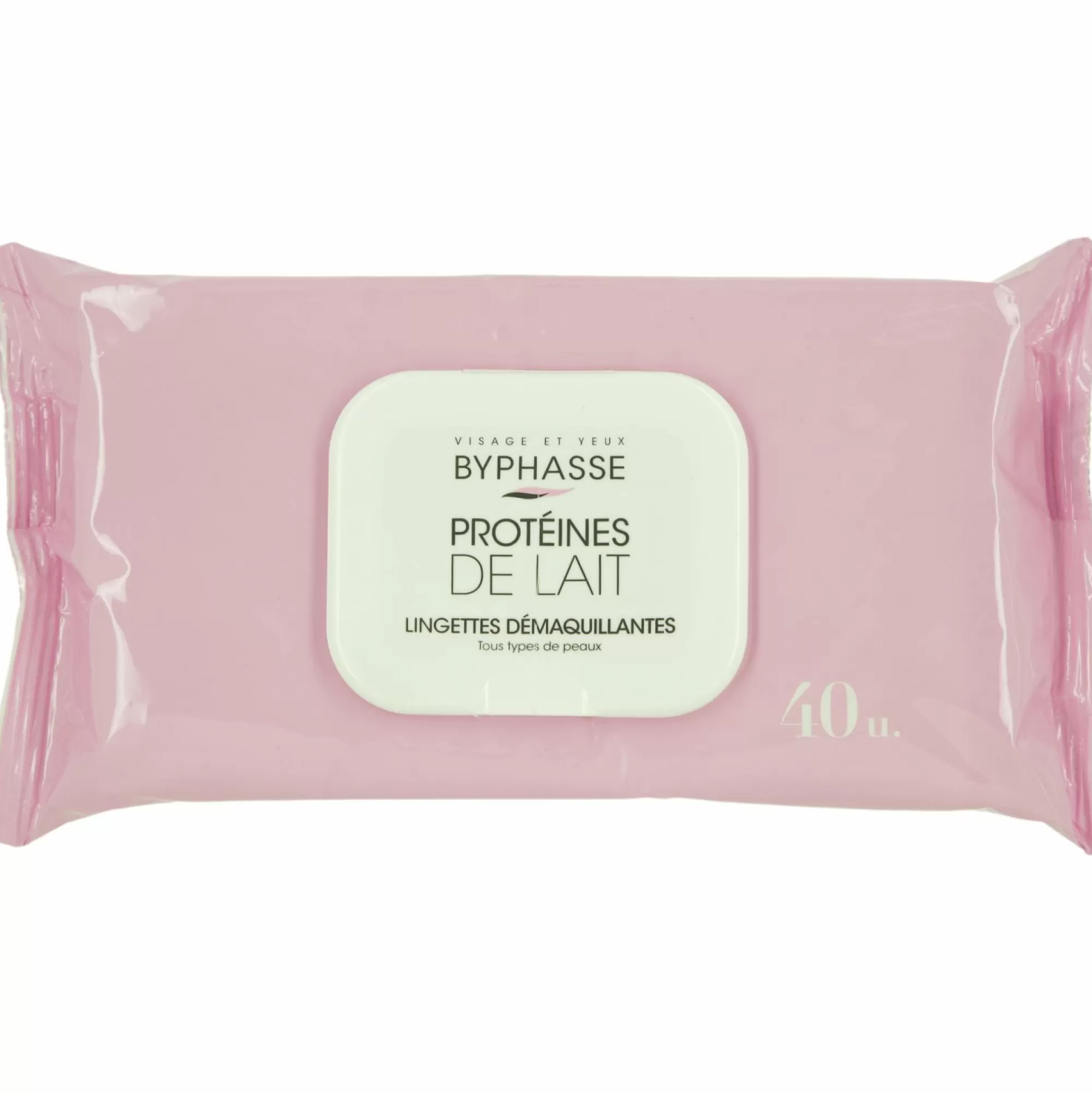 BYPHASSE Visage<Lingettes démaquillantes protéine de lait