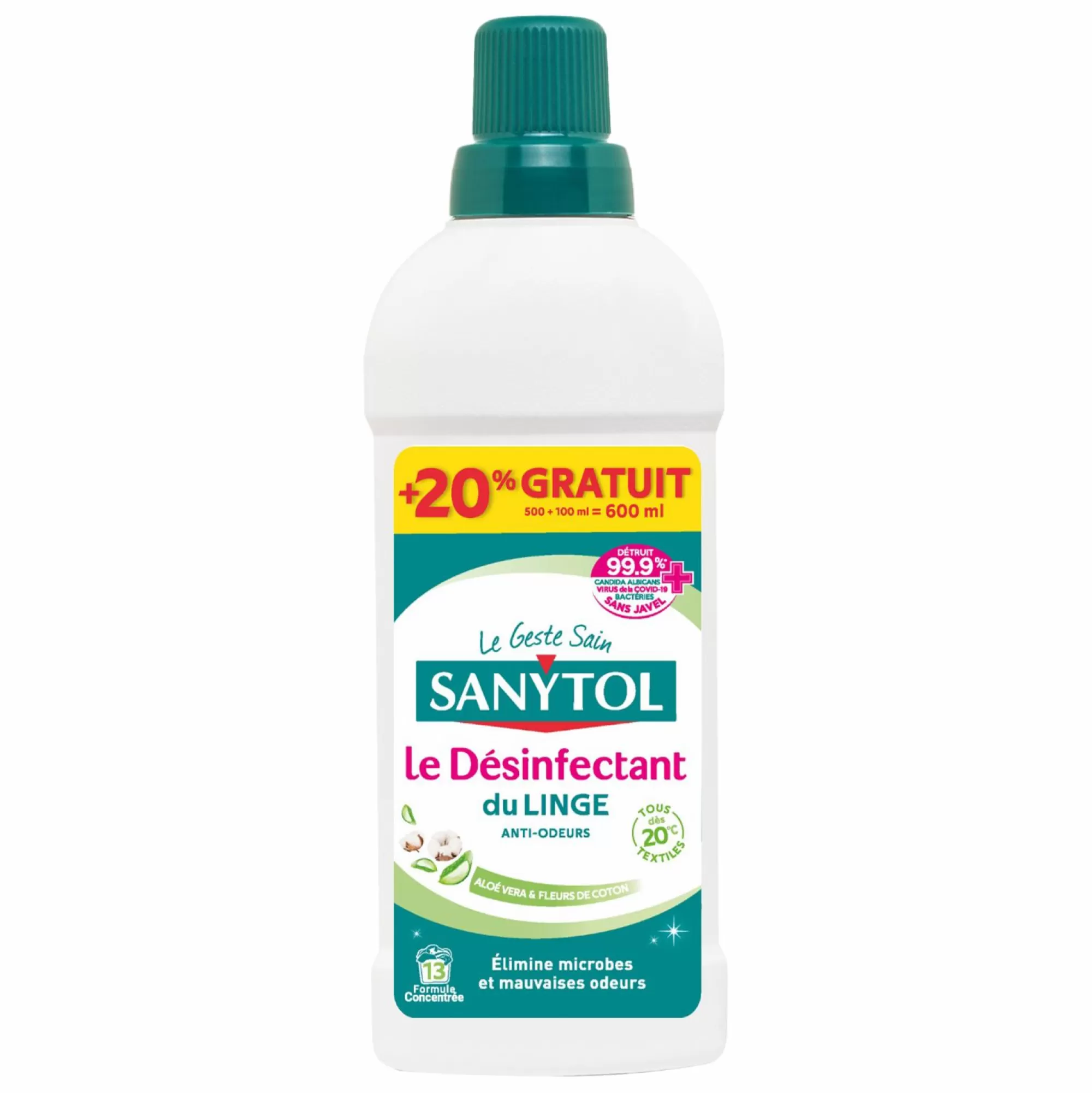 SANYTOL Entretien Du Linge<Liquide désinfectant du linge Aloe Vera + 20% gratuit