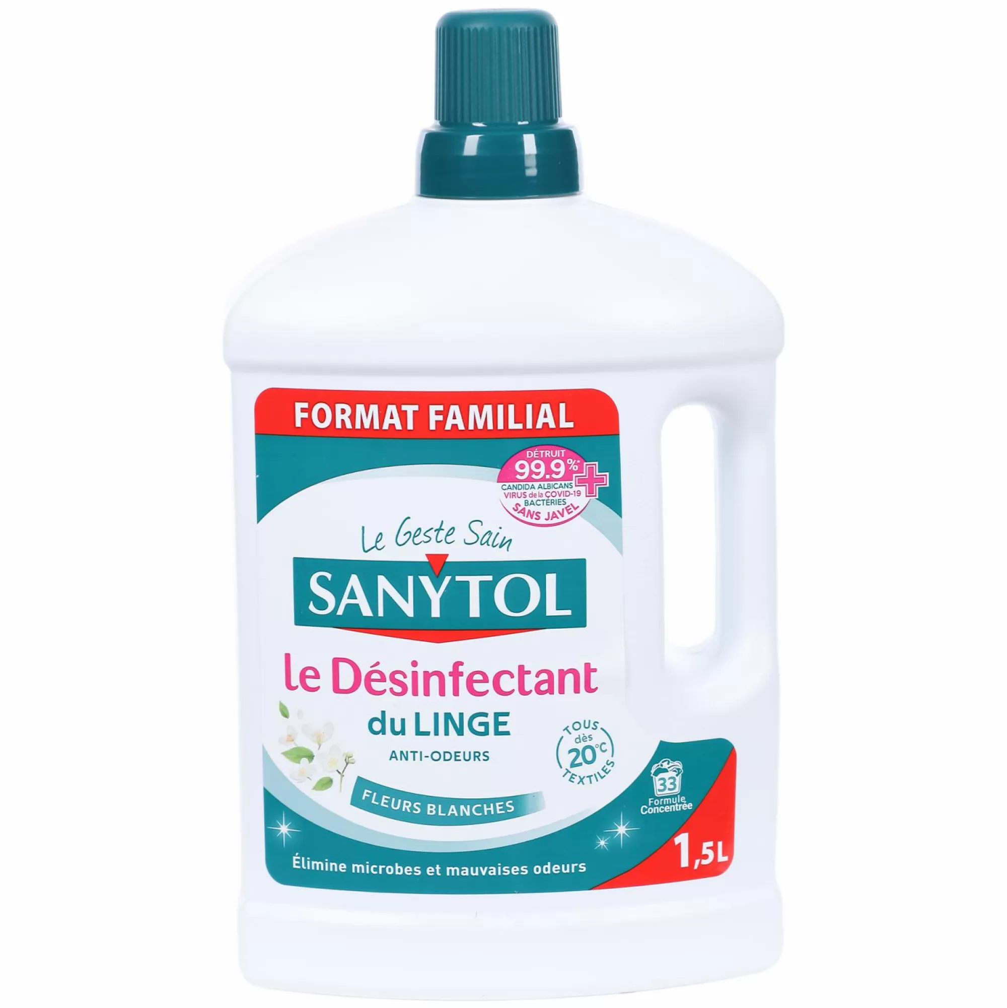 SANYTOL Entretien Du Linge<Liquide désinfectant du linge fleurs blanches