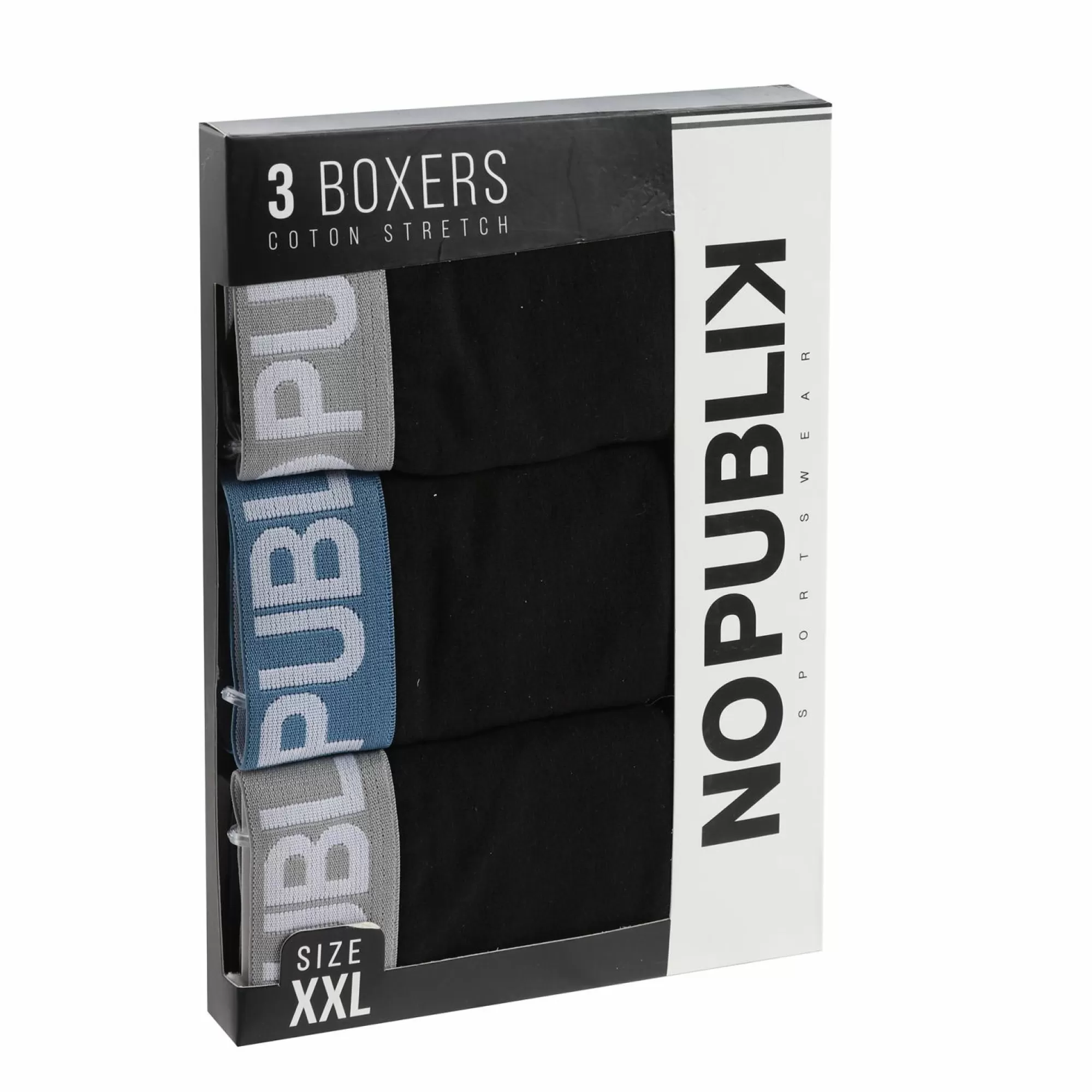 NO PUBLIK Sous-Vêtements Et Vêtements De Nuit<Lot de 3 boxers unis en coton