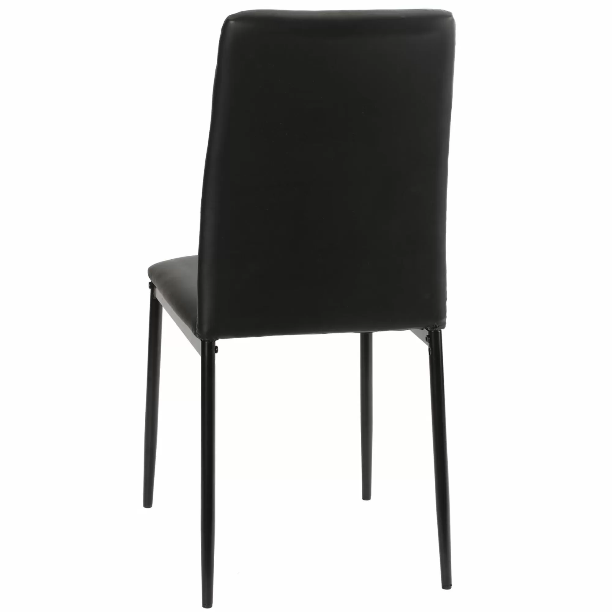 DECLIC HOME Mobilier<Lot de 2 chaises noires avec pied en métal