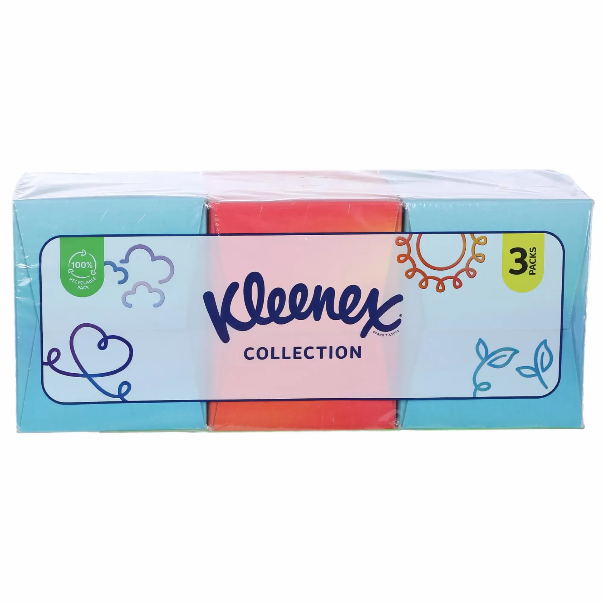 KLEENEX Hygiène<Lot de 3 cube de 48 mouchoirs