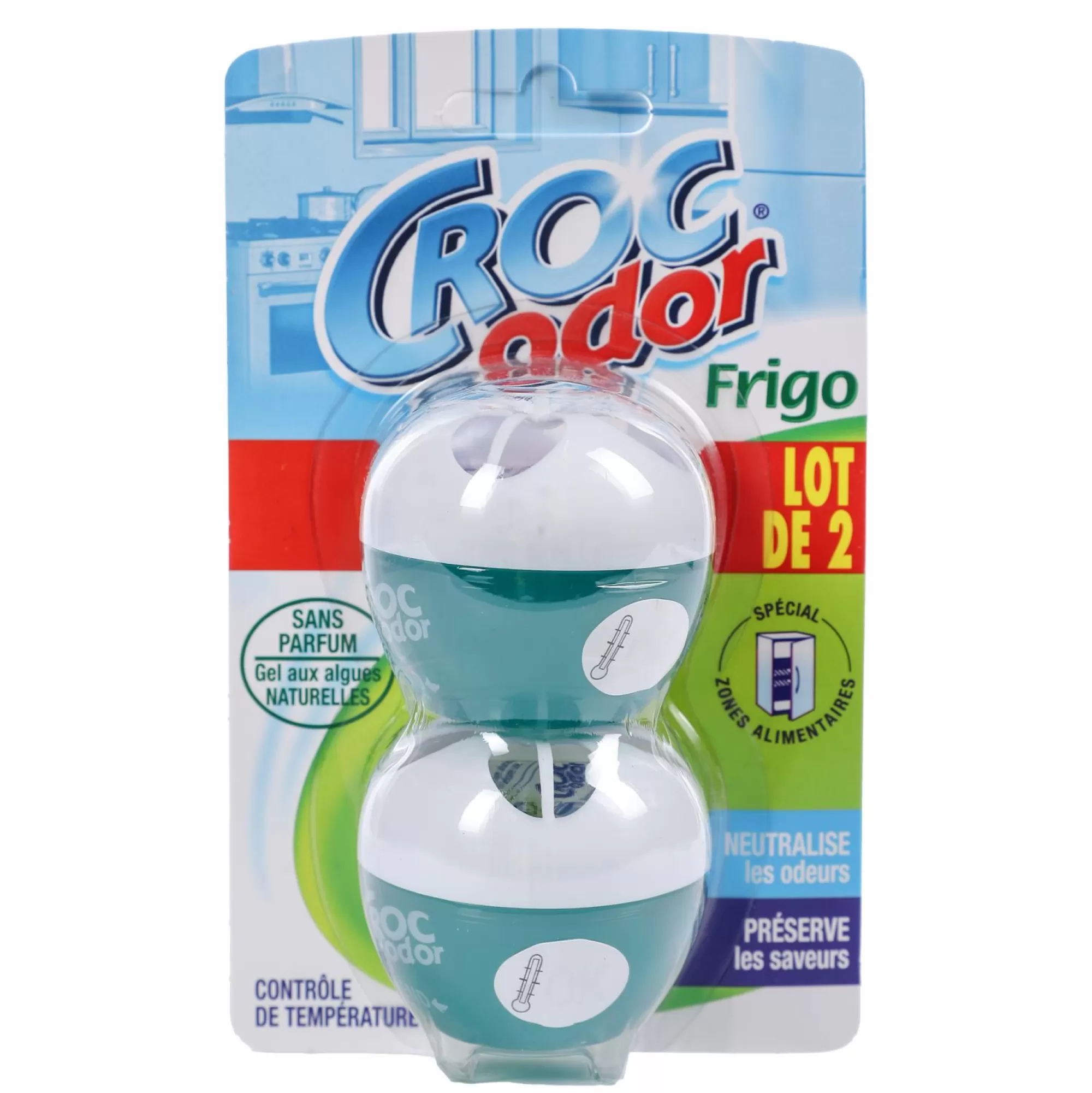 CROC ODOR Produits Ménagers<Lot de 2 désodorisants frigidaire