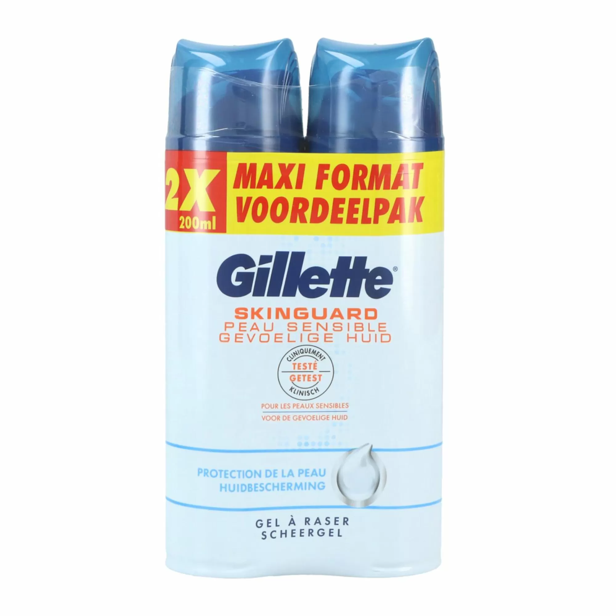 GILLETTE Hygiène<Lot de 2 gels de rasage Skinguard sensitive