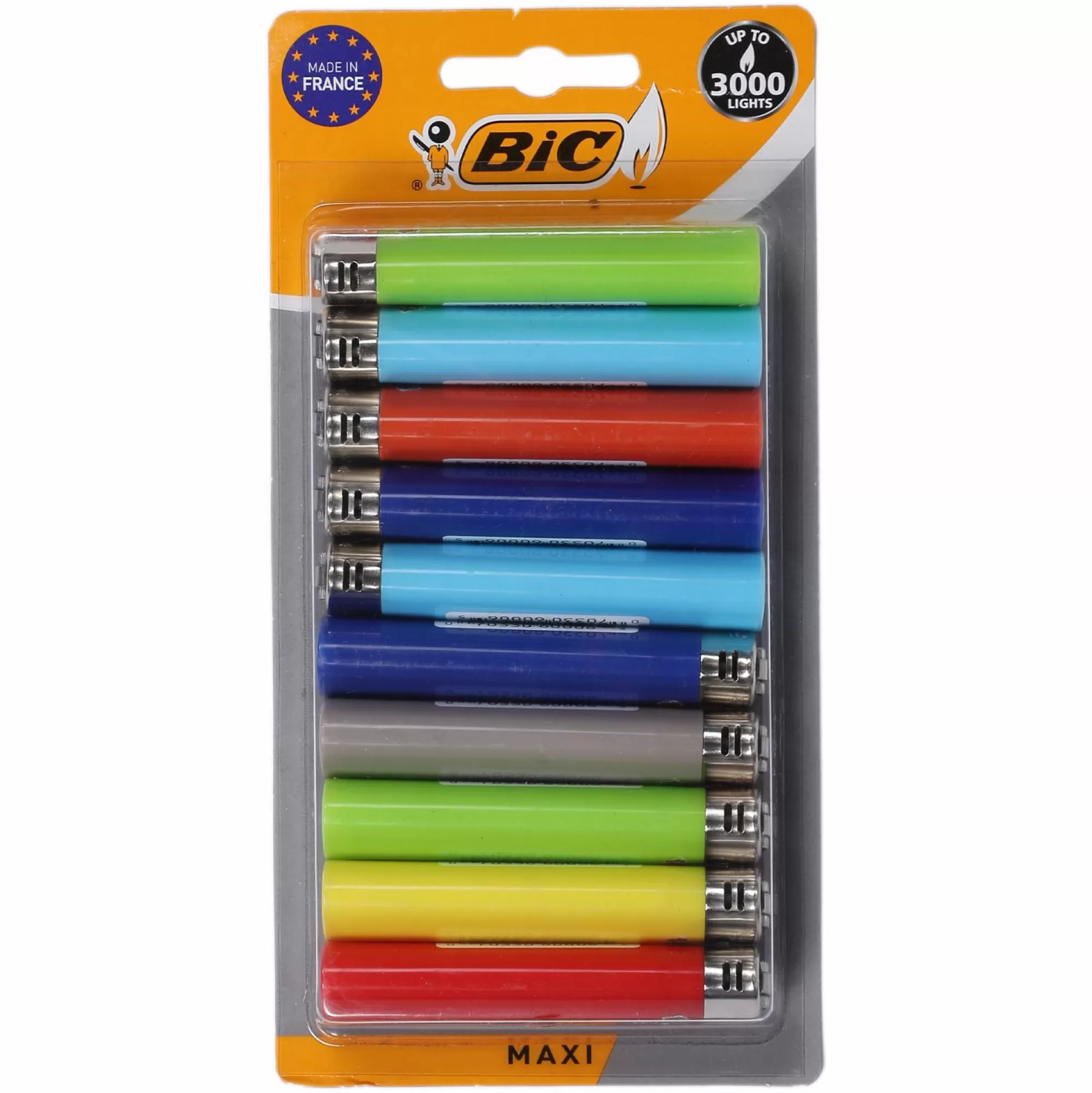 BIC Accessoires Fumeurs<Lot de 10 maxi briquets