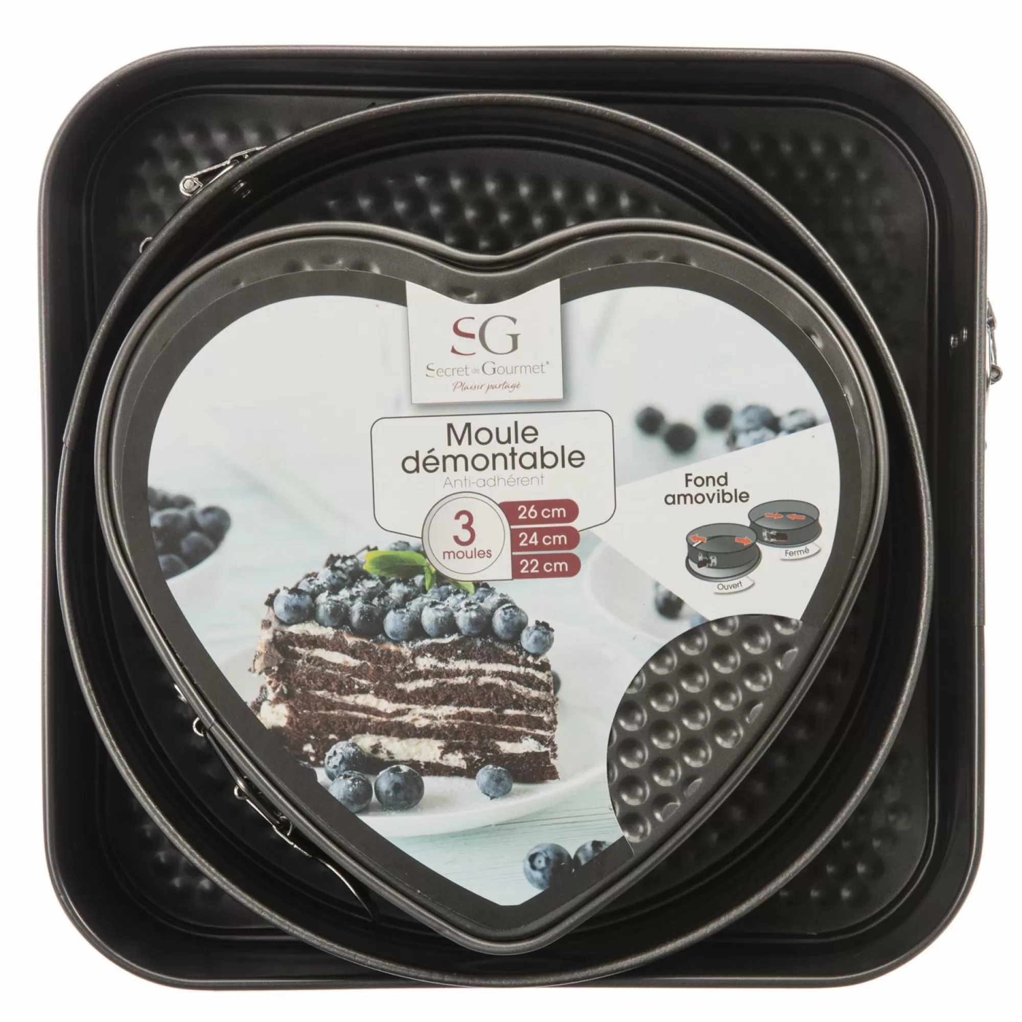 SECRET DE GOURMET Cuisson Et Ustensiles<Lot de 3 moules en métal