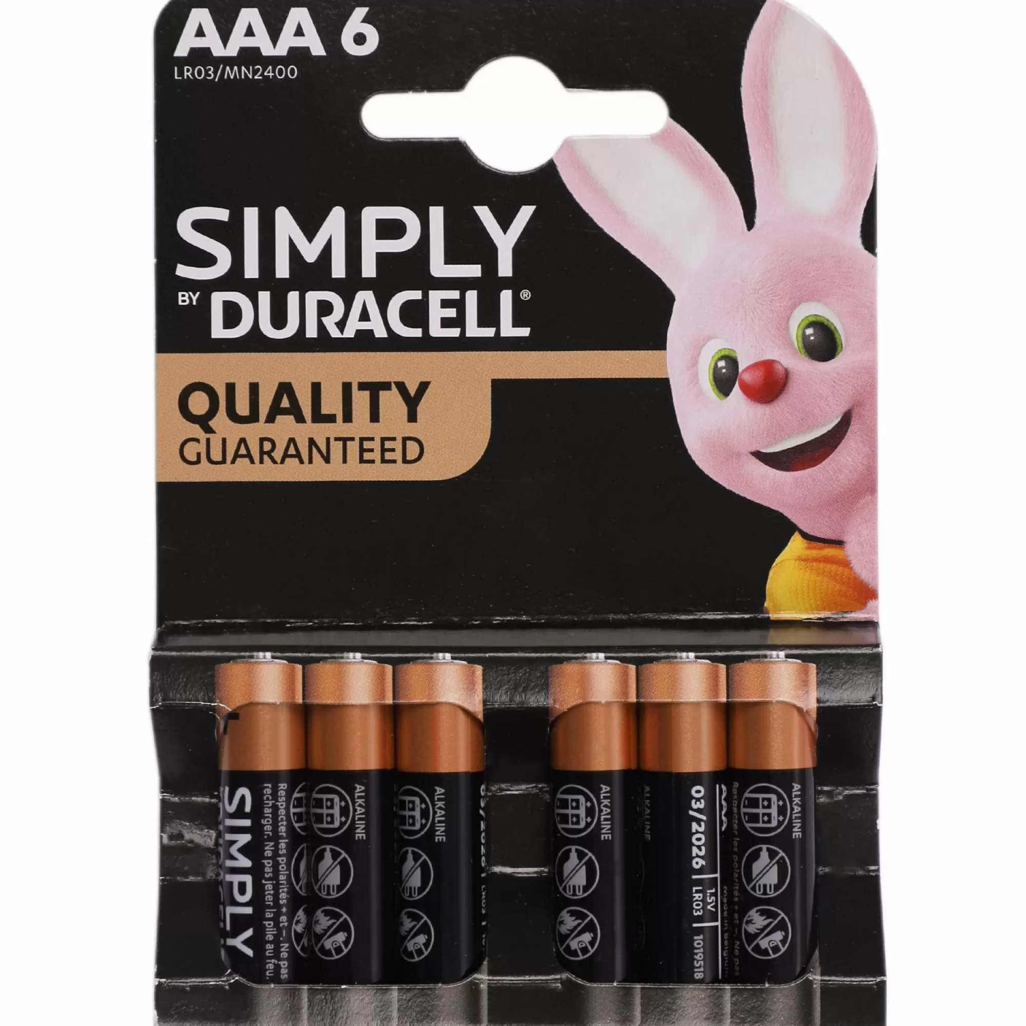 DURACELL Hightech Et Multimédia<Lot de 6 piles simply AAA