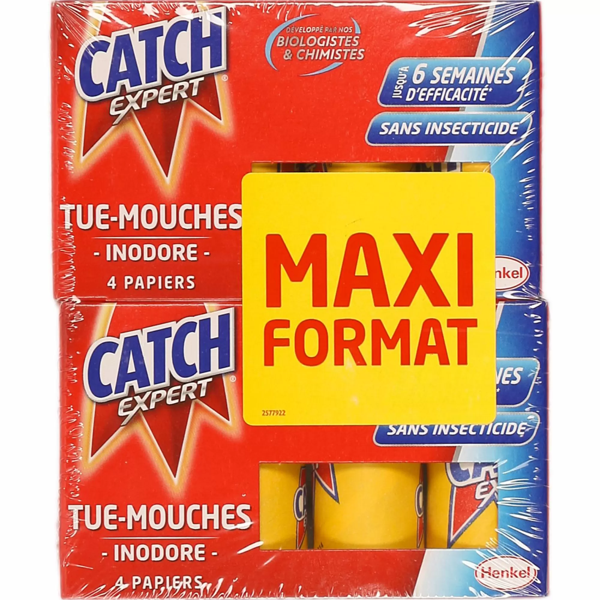 CATCH Produits Ménagers<Lot de 4 rubans attrape mouches