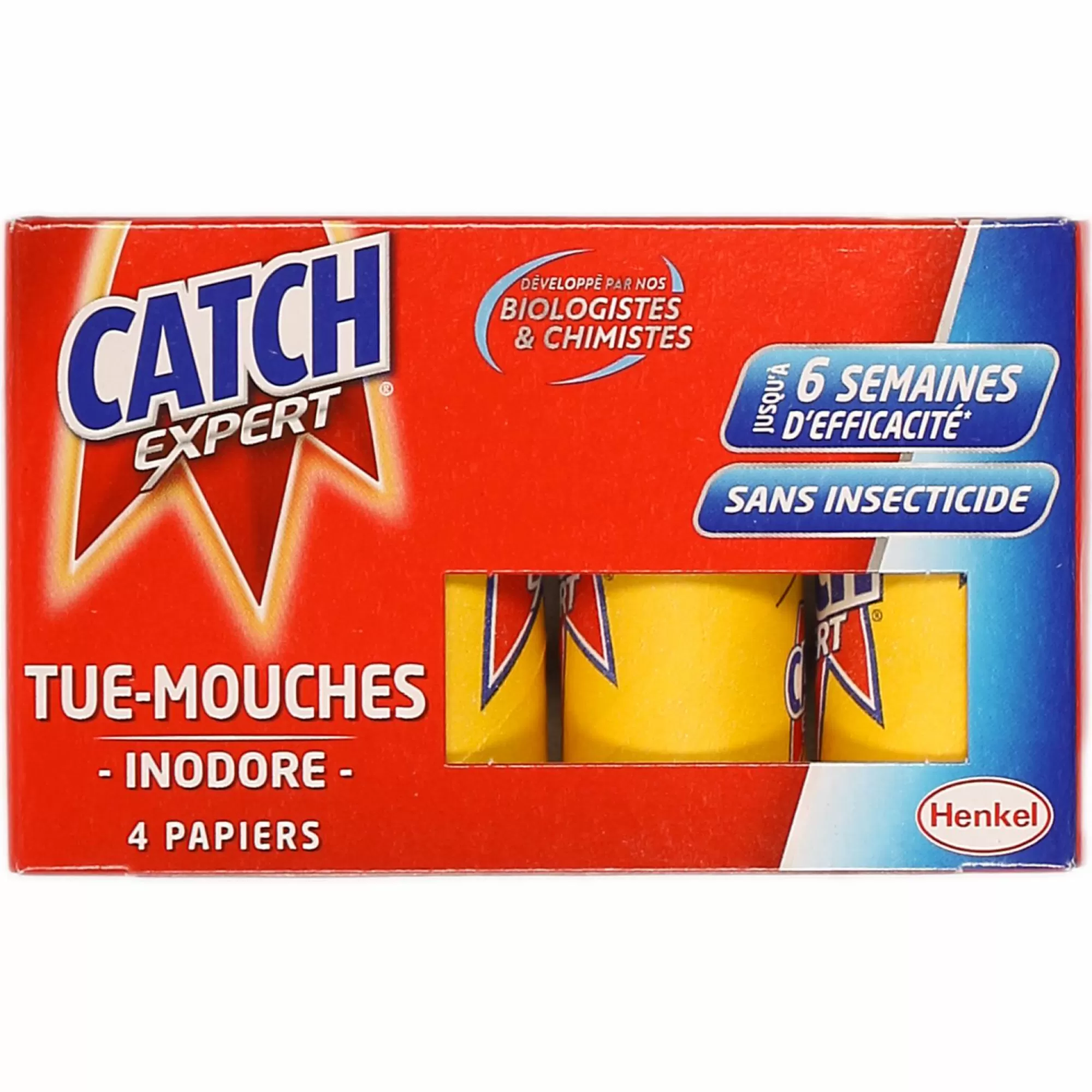 CATCH Produits Ménagers<Lot de 4 rubans attrape mouches