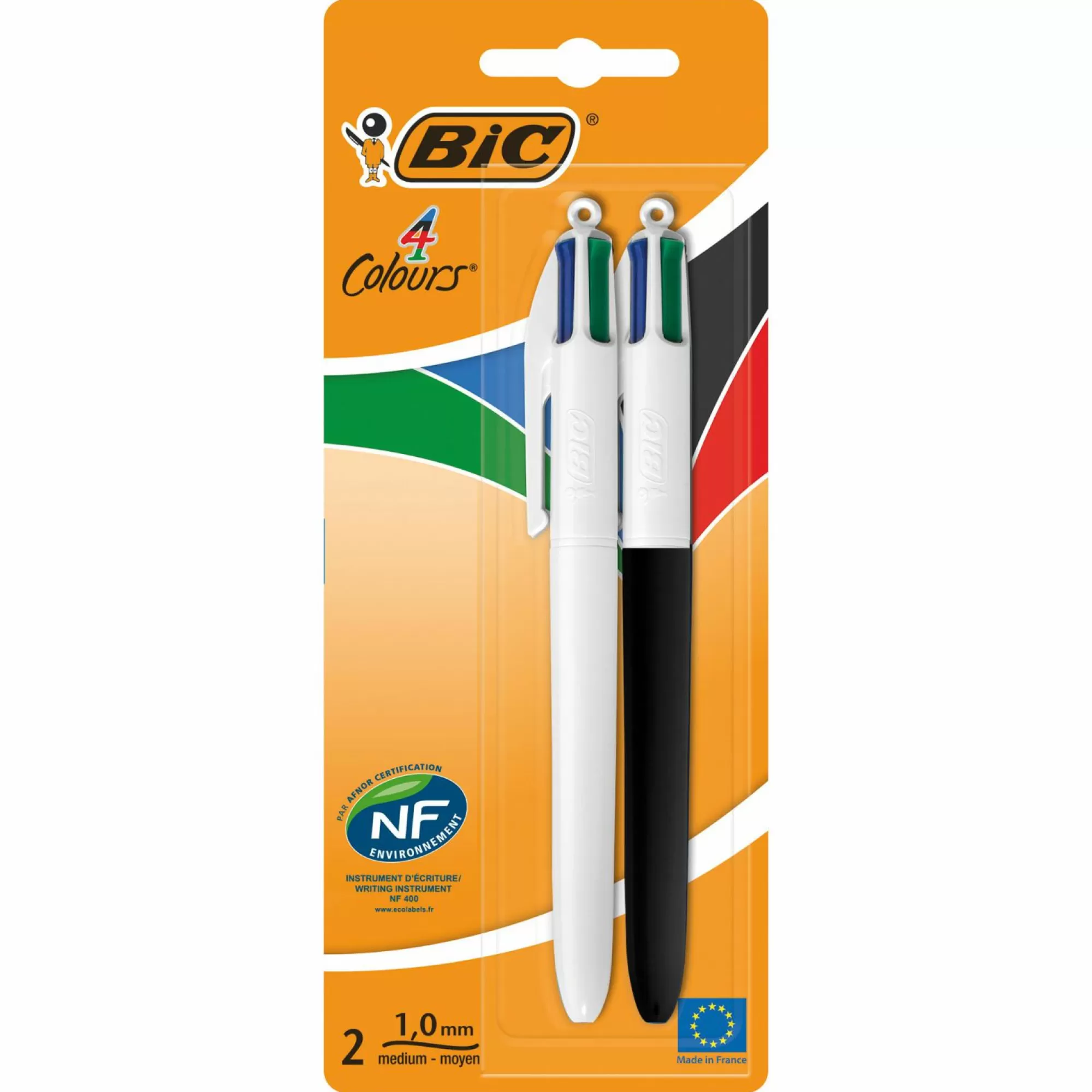 BIC Papeterie Et Bureau<Lot de 2 stylos 4 couleurs