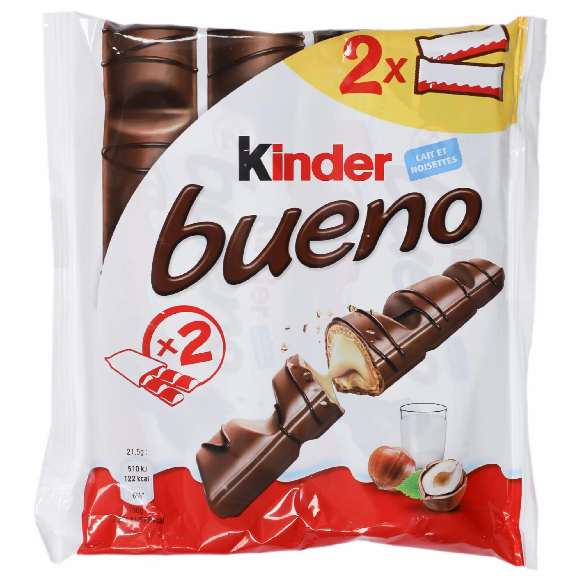 Stokomani Épicerie Sucrée<Lot de 2x2 barres de Kinder Bueno