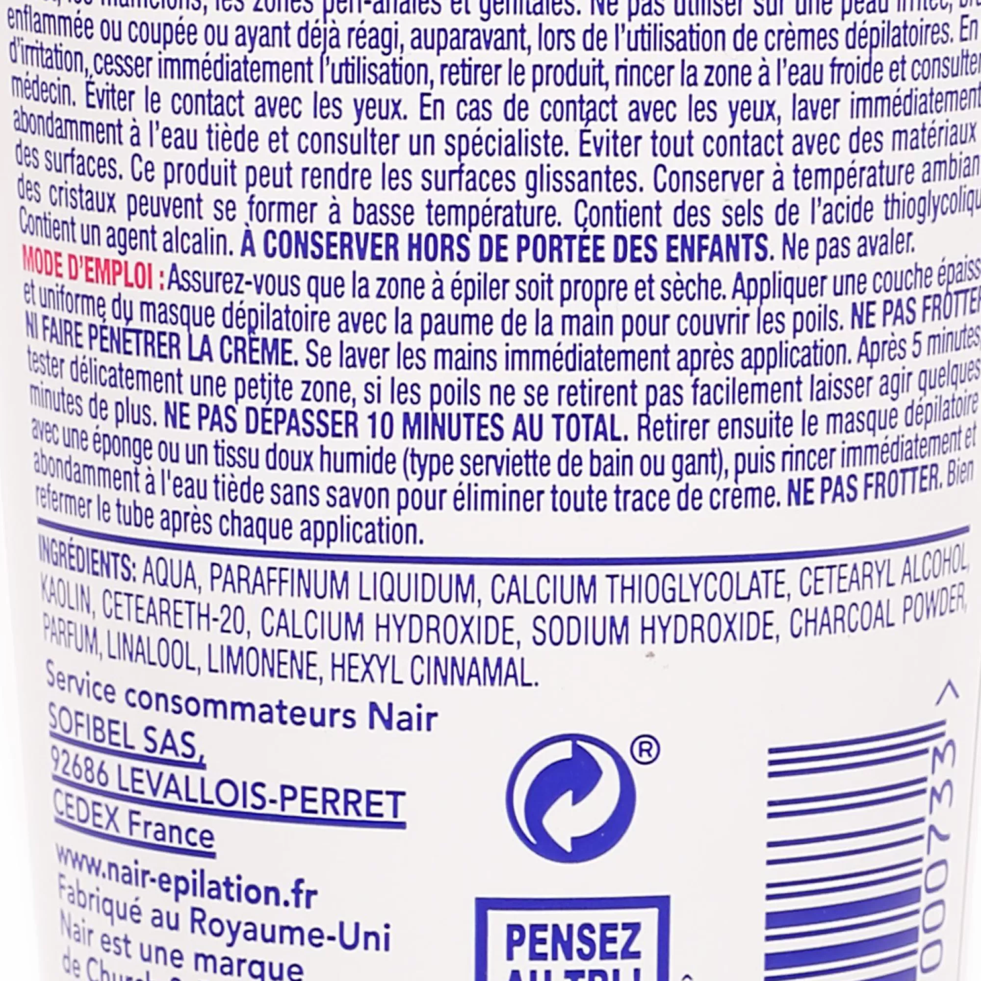 NAIR Hygiène<Masque dépilatoire 3 en 1 rituel minéral