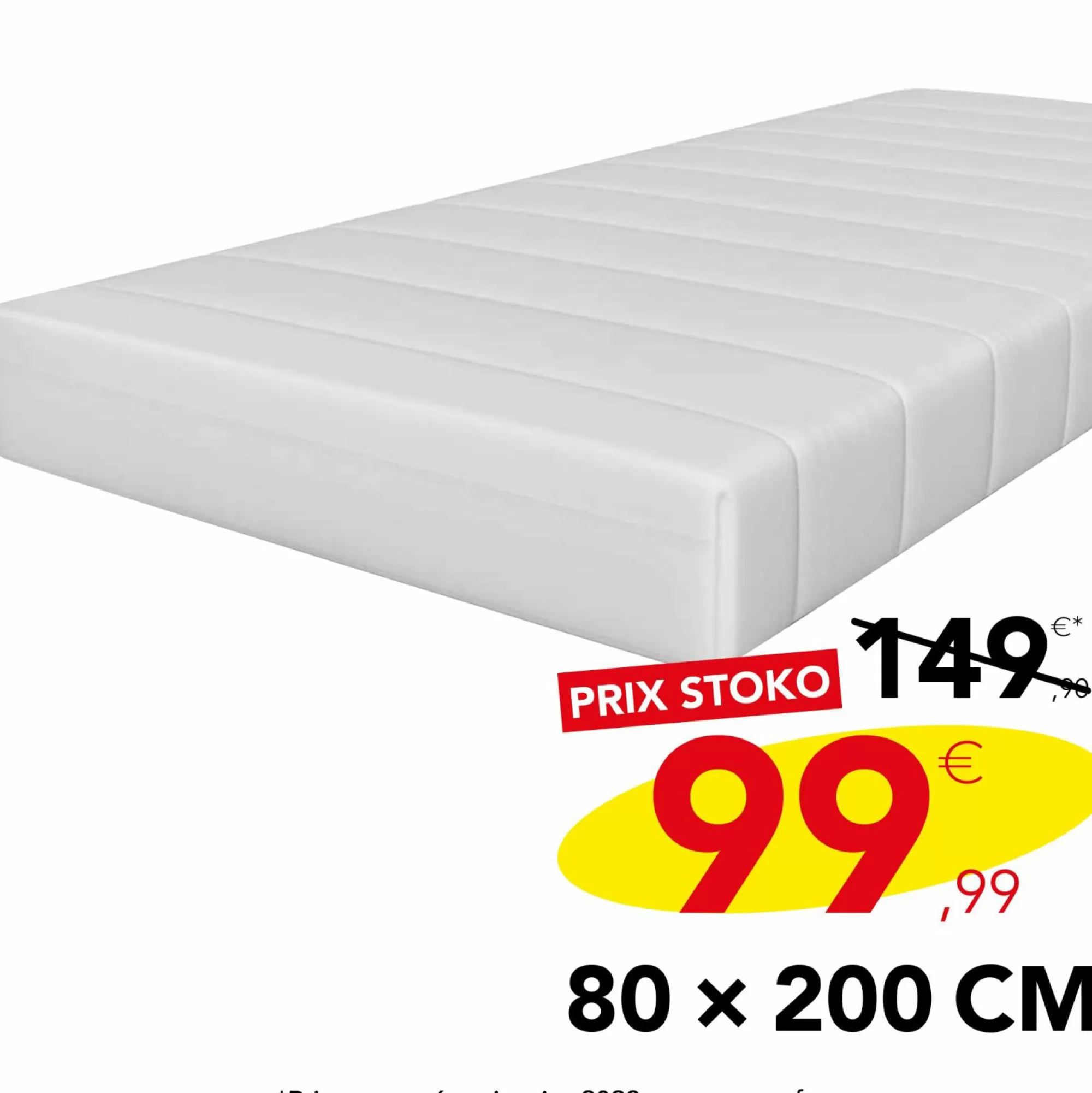 Stokomani Linge De Chambre<Matelas Emma essentials 80x200 cm