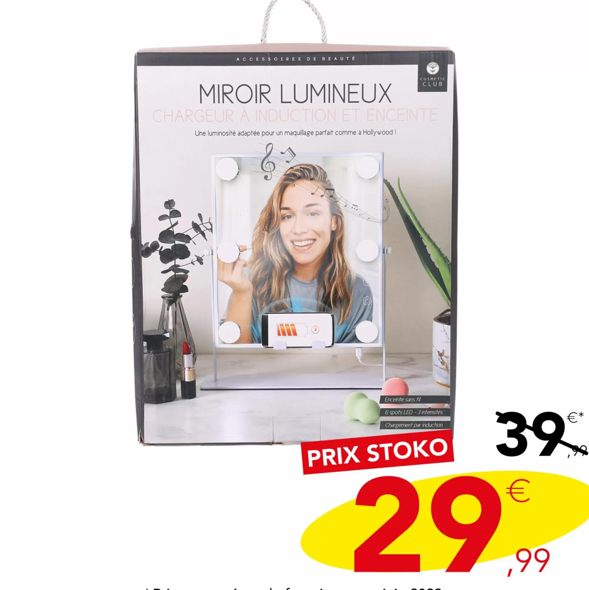 Stokomani Accessoires Beauté<Miroir de maquillage à Led