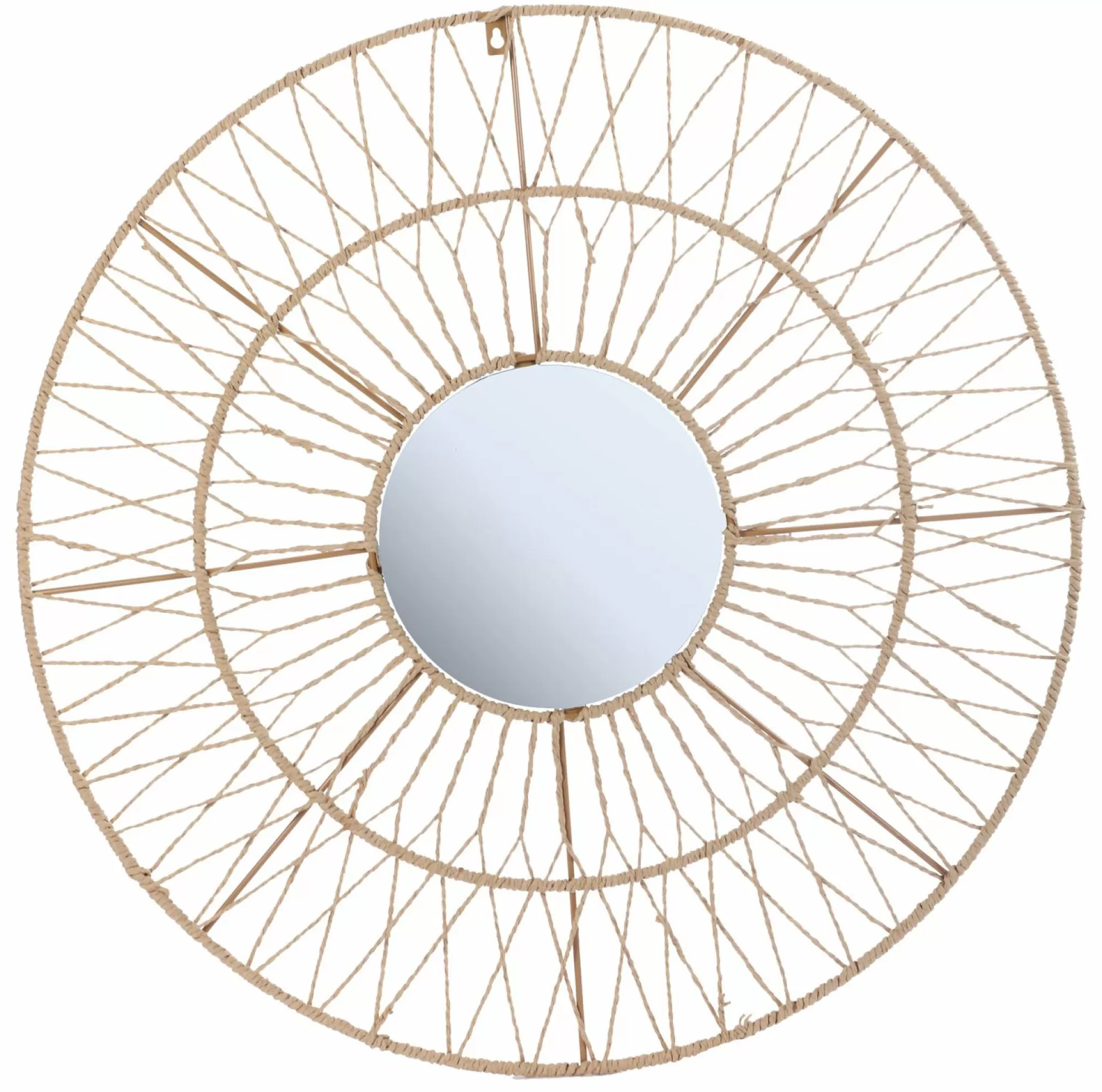 DECLIC HOME Décorations Murales<Miroir rond contour corde 60 cm