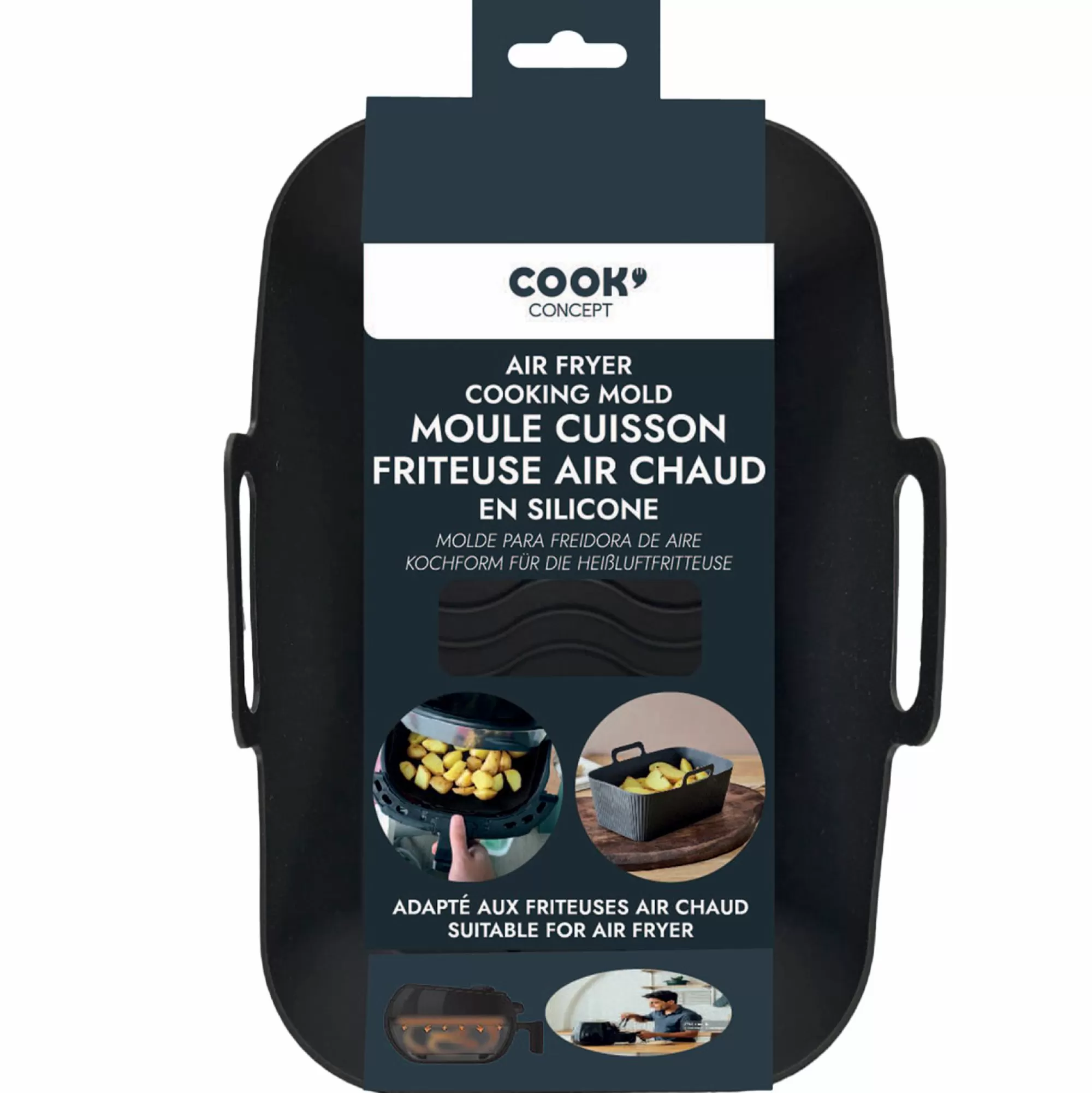 Stokomani Cuisson Et Ustensiles<Moule de cuisson rectangle pour air fryer