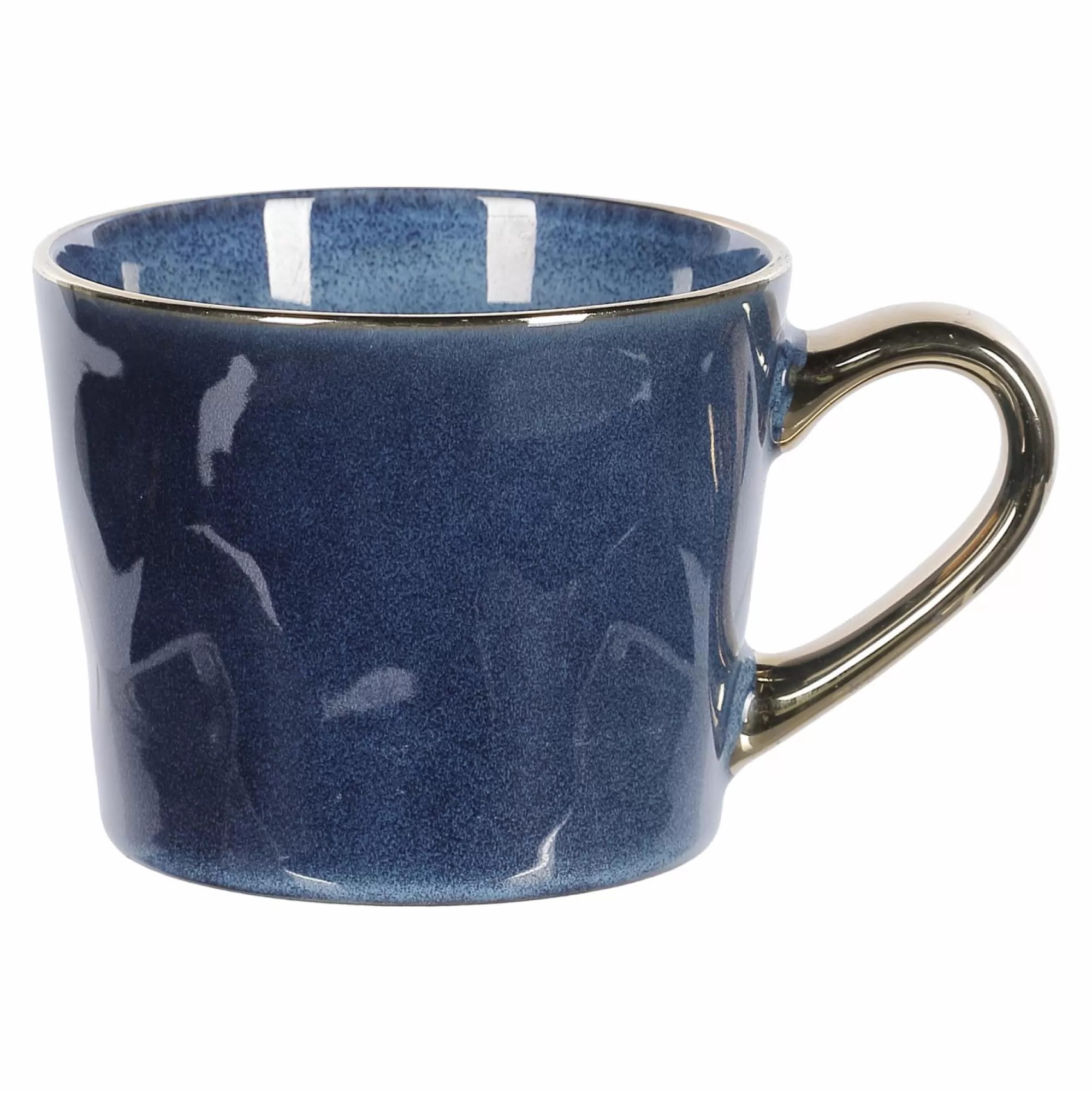 Stokomani Vaisselle Et Service<Mug bleu nuit de détails dorés en céramique