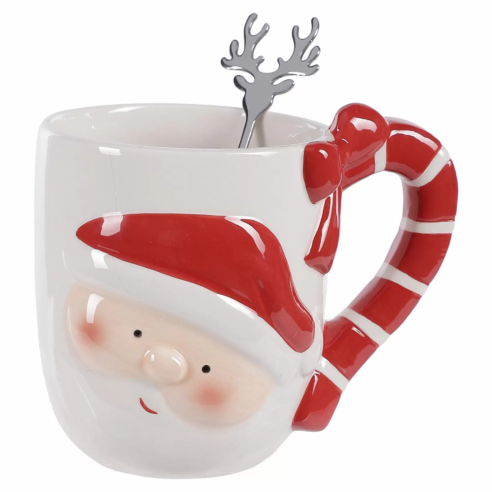 Stokomani Vaisselle Et Service<Mug Père Noël + petite cuillère Renne