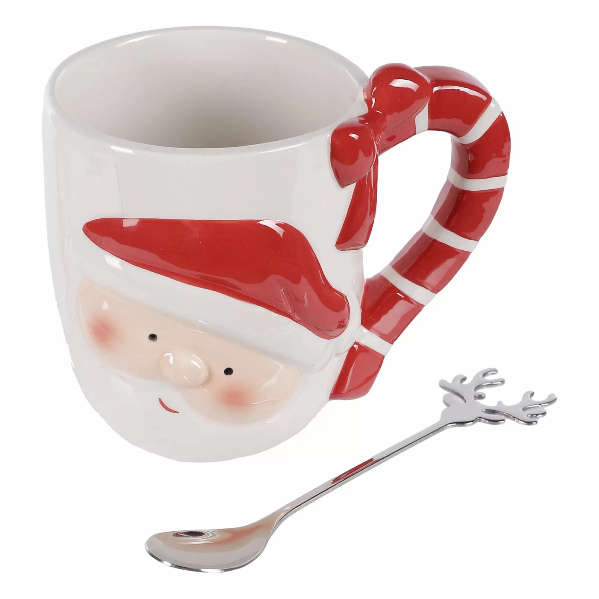 Stokomani Vaisselle Et Service<Mug Père Noël + petite cuillère Renne