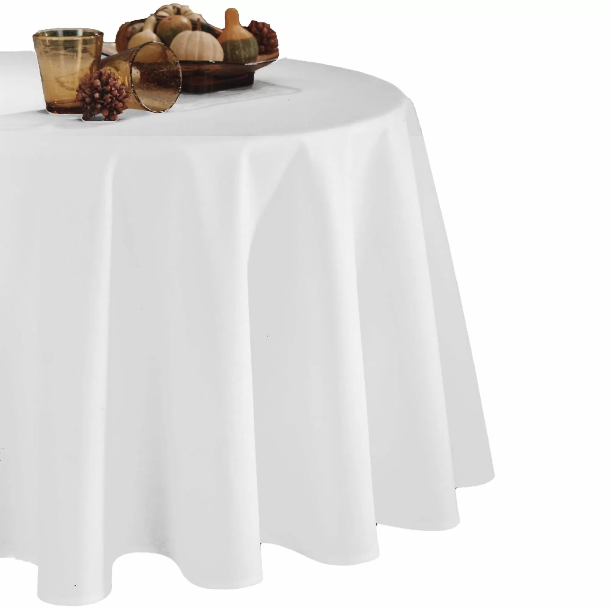 Stokomani Linge De Cuisine<Nappe polyester unie diamètre 180cm