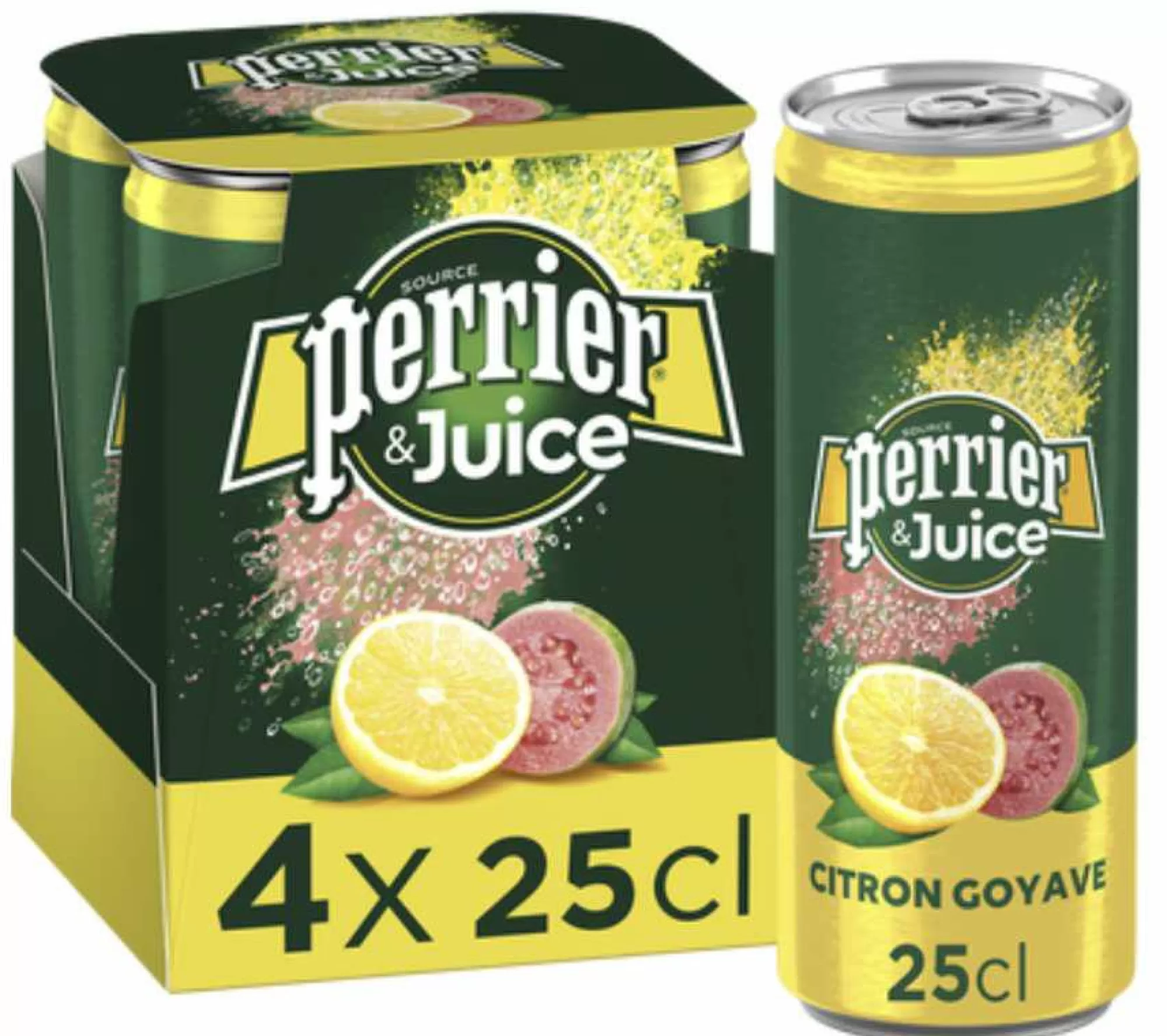 PERRIER Boissons<Pack de 4 canettes citron goyage