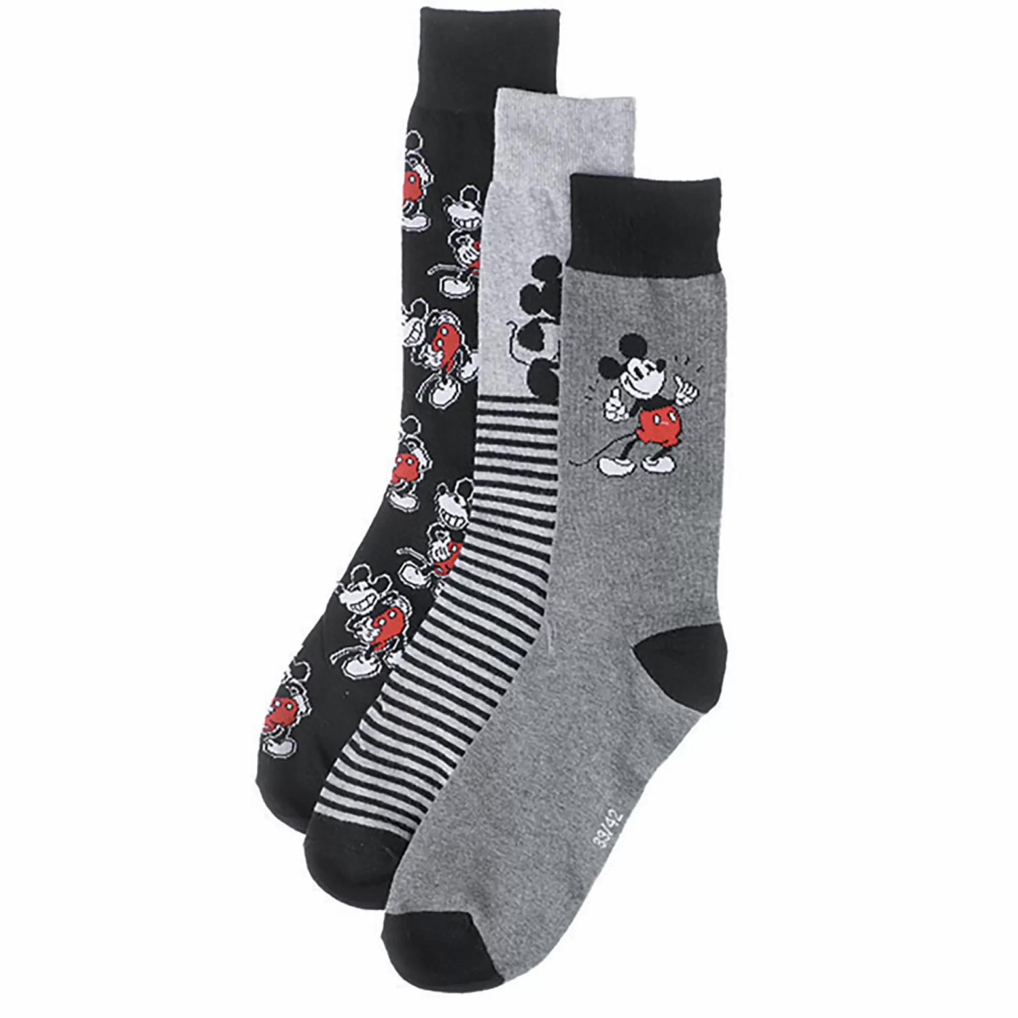 MICKEY Chaussures Et Accessoires<3 paires de chaussettes Gris foncé