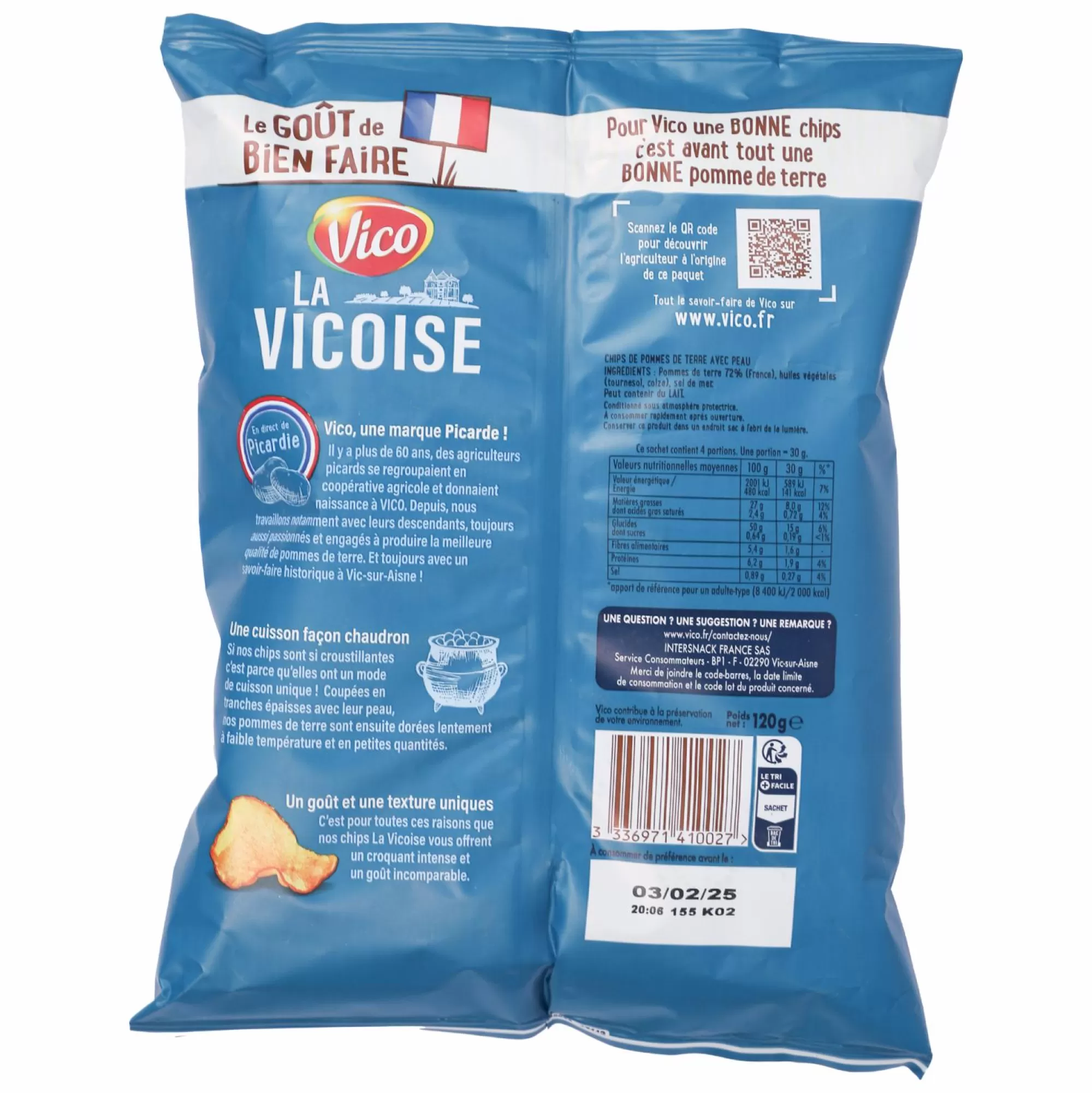 VICO Épicerie Salée<Paquet chips la ise sel de mer