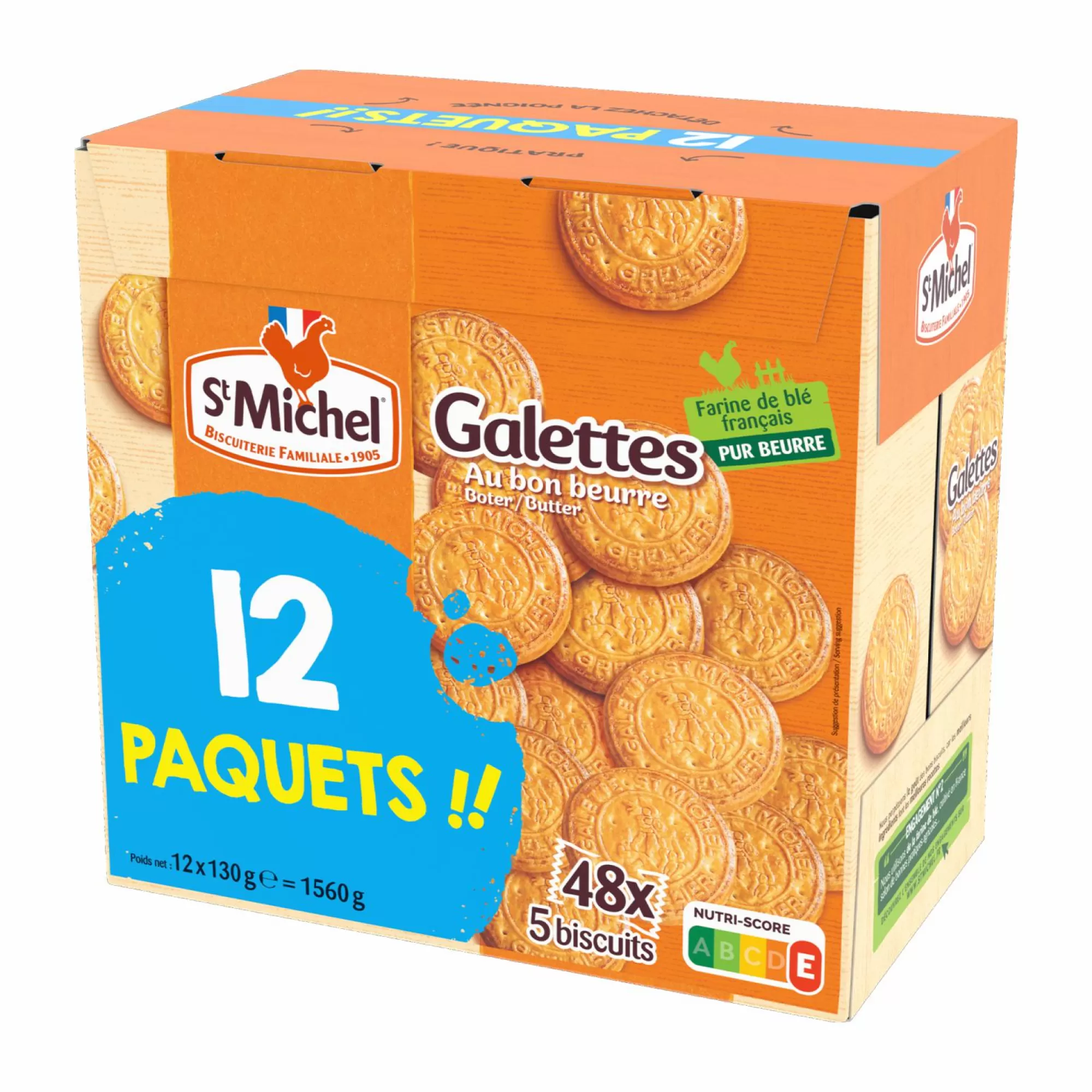 Stokomani Épicerie Sucrée<12 paquets de galette pure beurre