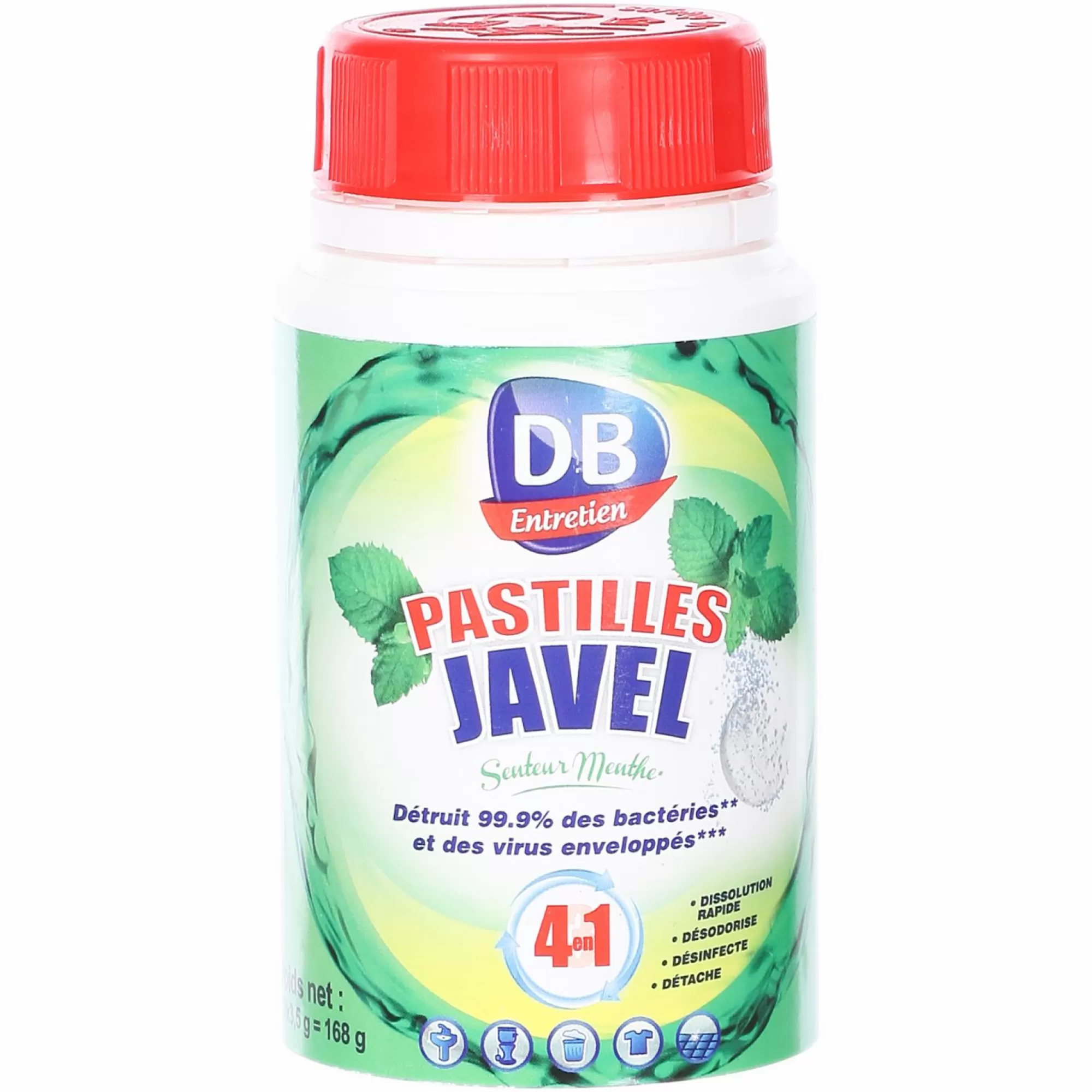 DB Produits Ménagers<48 pastilles de javel senteur menthe