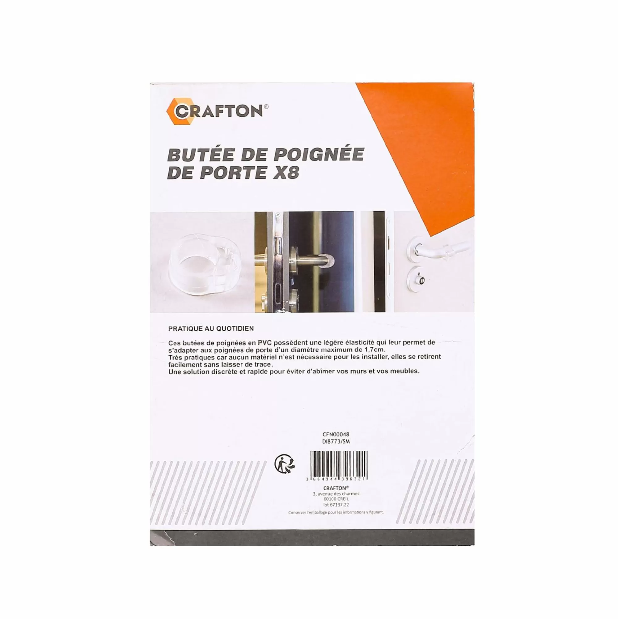 CRAFTON Outils De Bricolage<8 pièces butée de porte