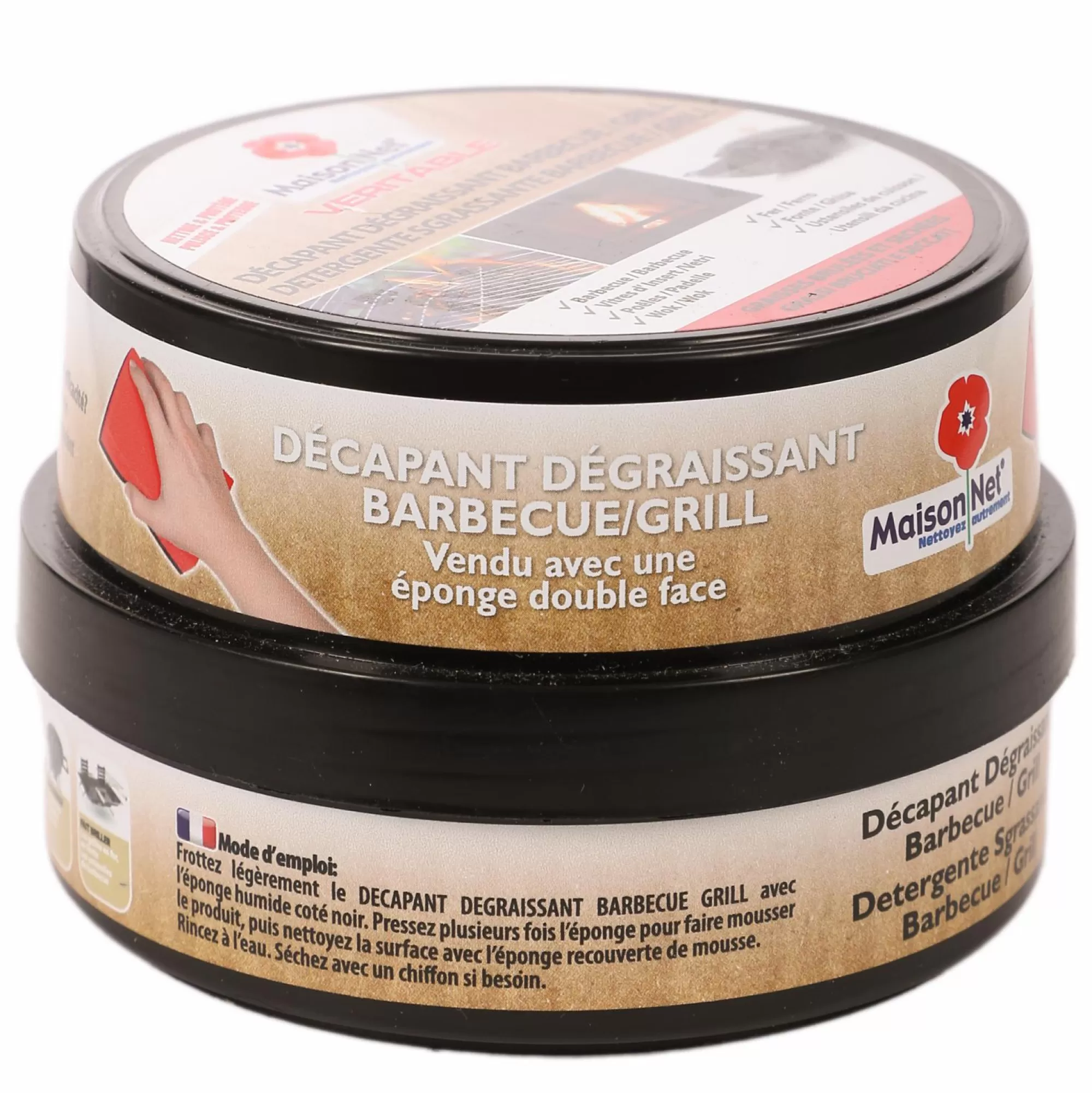 Stokomani Produits Ménagers<PIERRE DECAPANTE DEGRAISSANTE GRILL & FEU