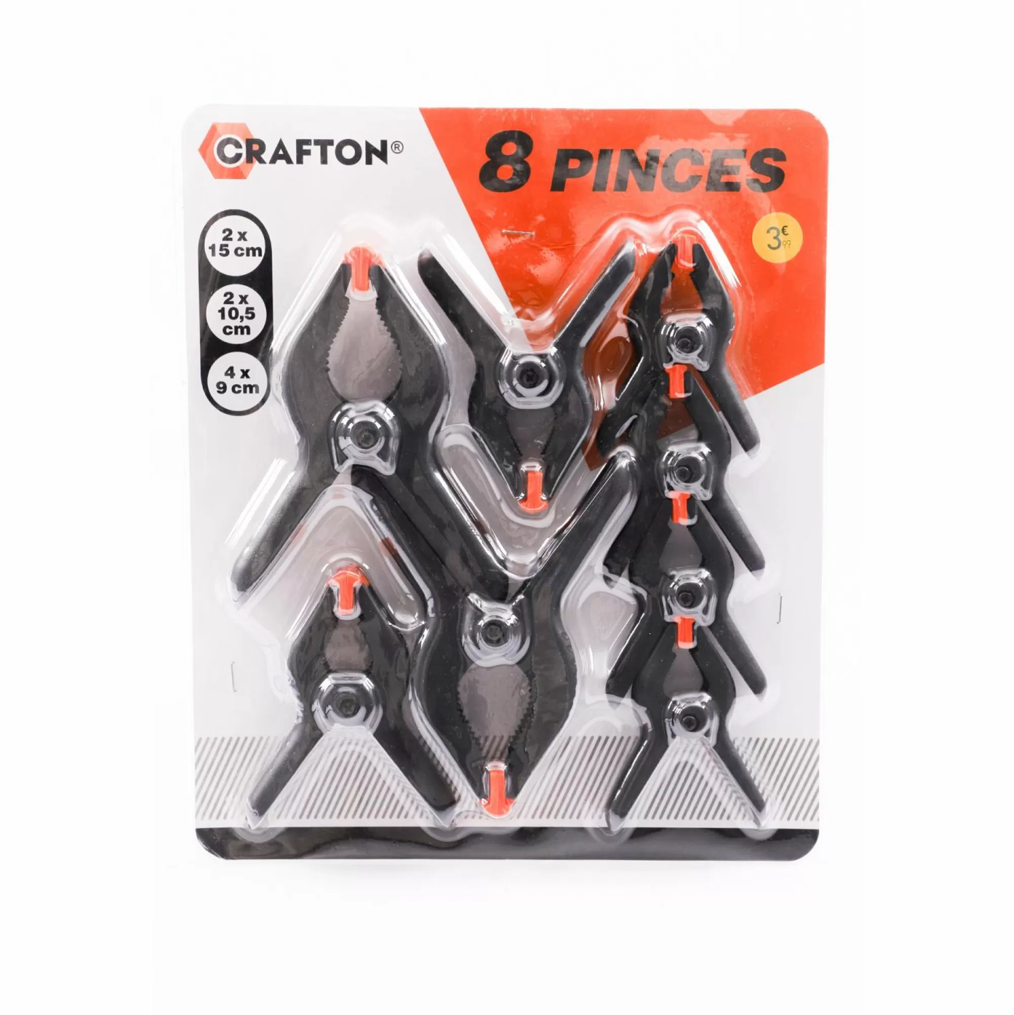 CRAFTON Outils De Bricolage<8 pinces à ressort