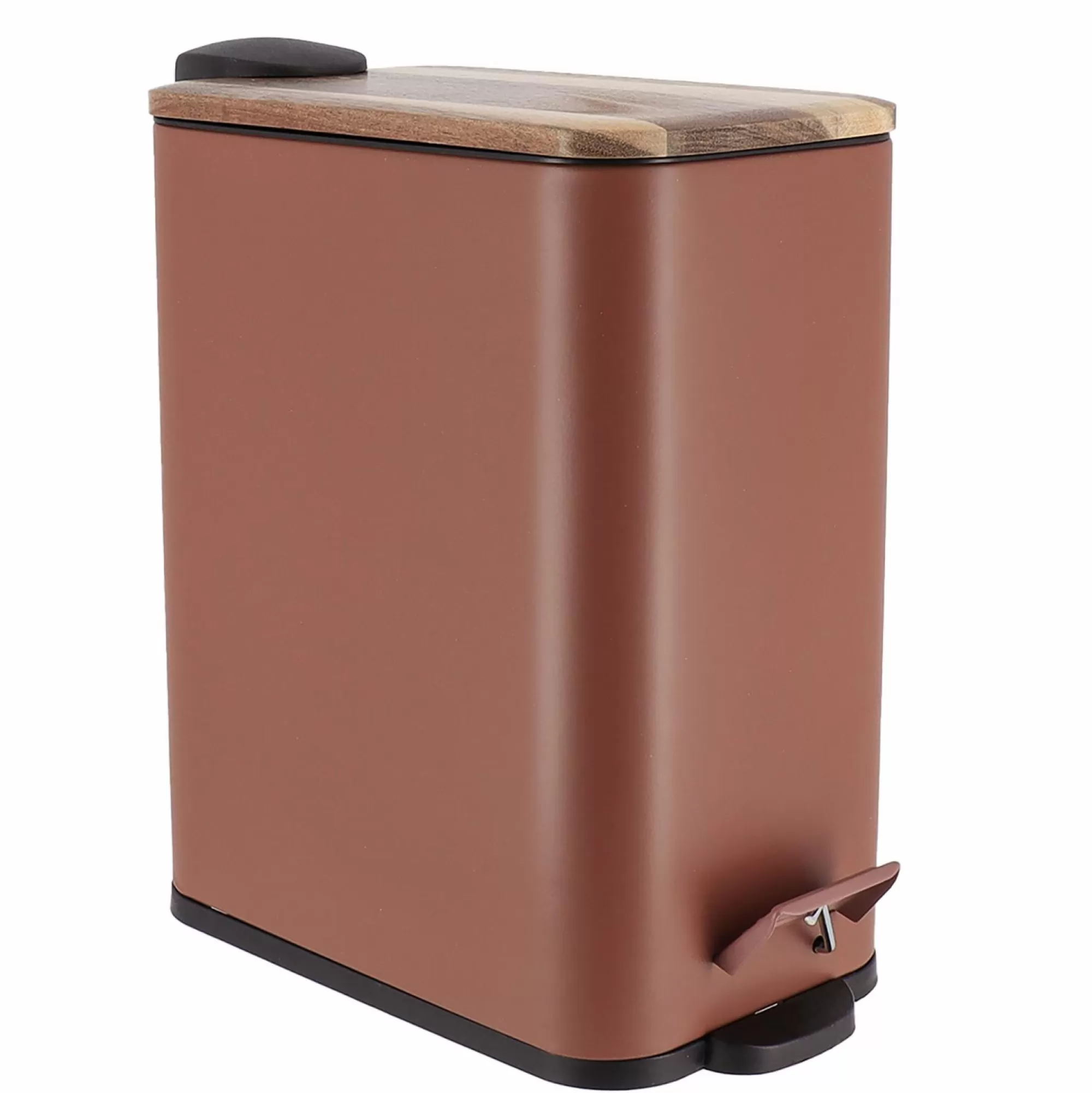 Stokomani Salle De Bain Et Wc<Poubelle en métal terracotta 5L