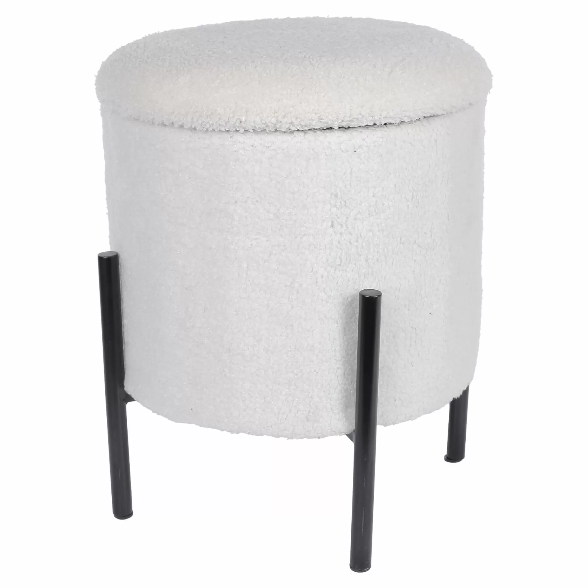 DECLIC HOME Mobilier<Pouf coffre en fausse fourrure Ottoman