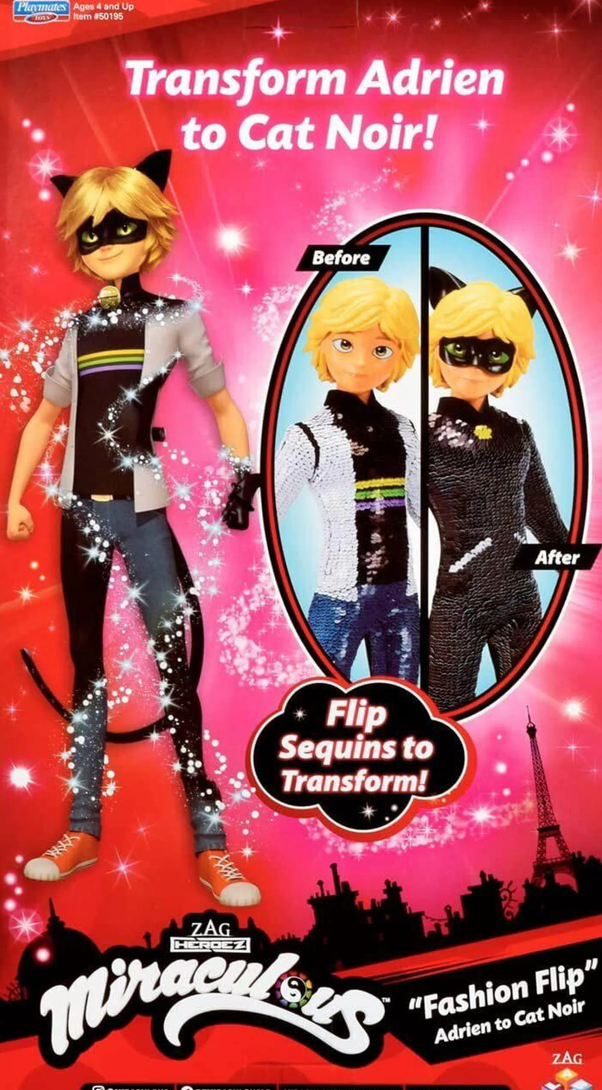 MIRACULOUS Jouet | De 2 À 4 Ans<Poupée à sequins Adrien 26cm